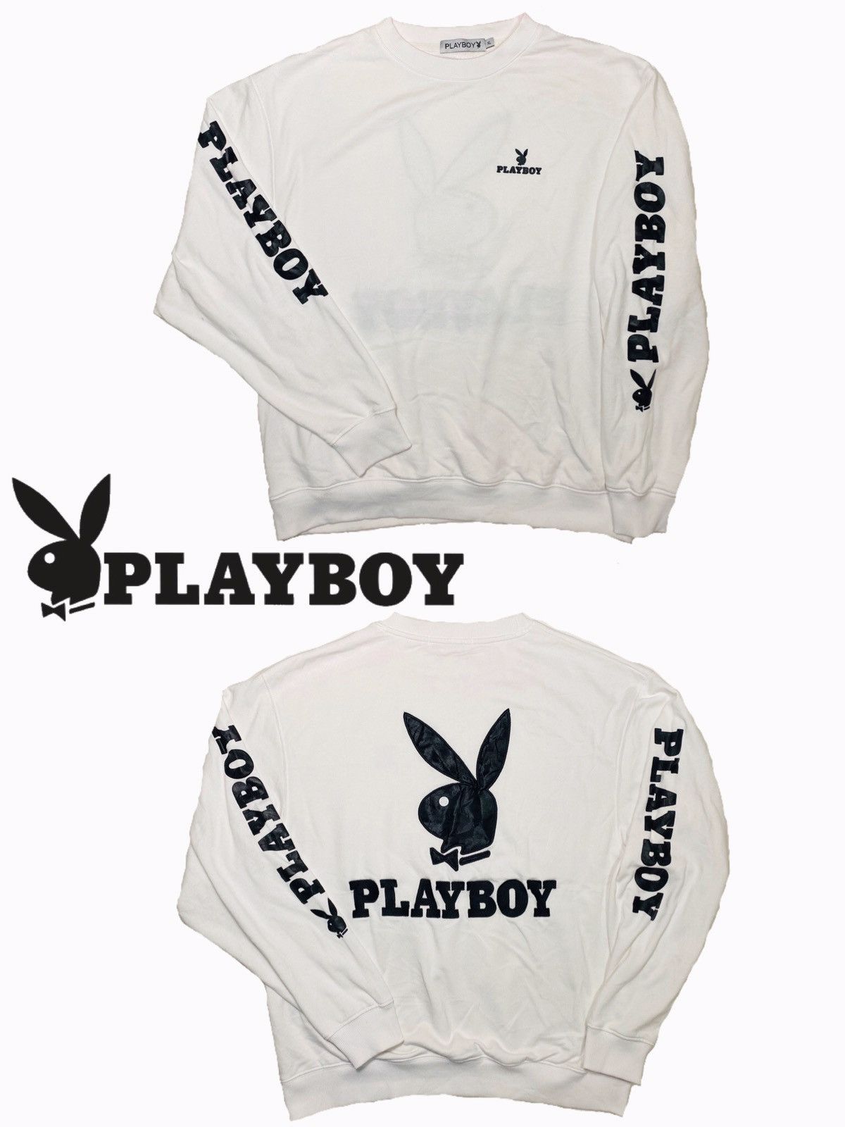 Playboy × Vintage Vintage Playboy big Bunny logo 90s fashion embroidery patch Size US XL / EU 56 / 4 - 1 Thumbnail
