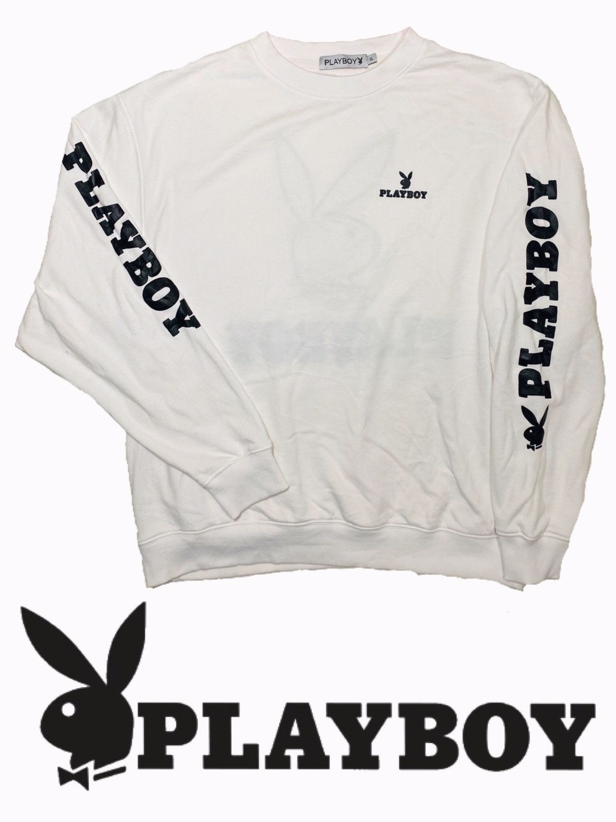 Playboy × Vintage Vintage Playboy big Bunny logo 90s fashion embroidery patch Size US XL / EU 56 / 4 - 2 Thumbnail