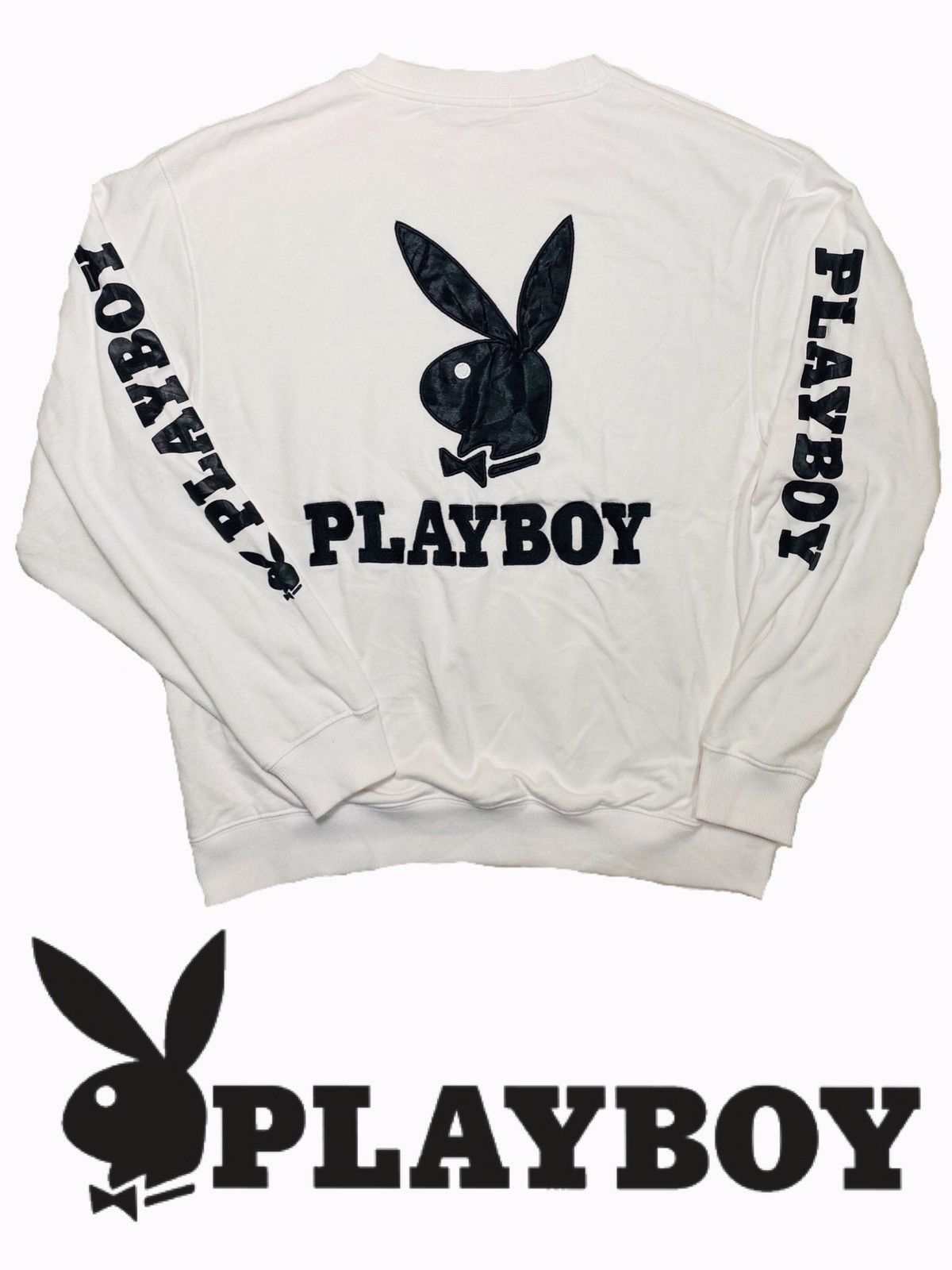 Playboy × Vintage Vintage Playboy big Bunny logo 90s fashion embroidery patch Size US XL / EU 56 / 4 - 3 Thumbnail