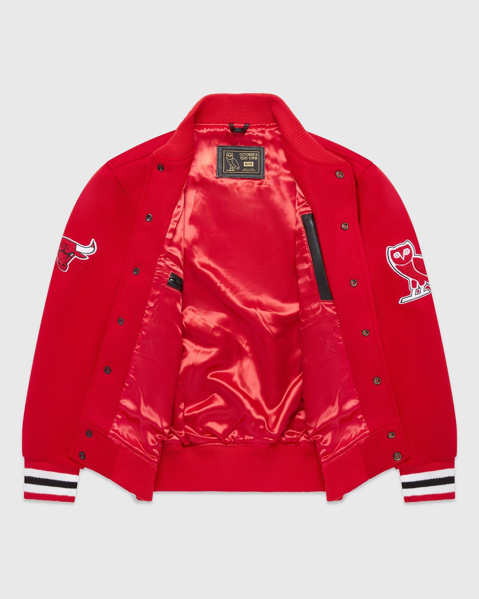 Drake OVO X NBA BULLS VARSITY JACKET Size US L / EU 52-54 / 3 - 8 Thumbnail