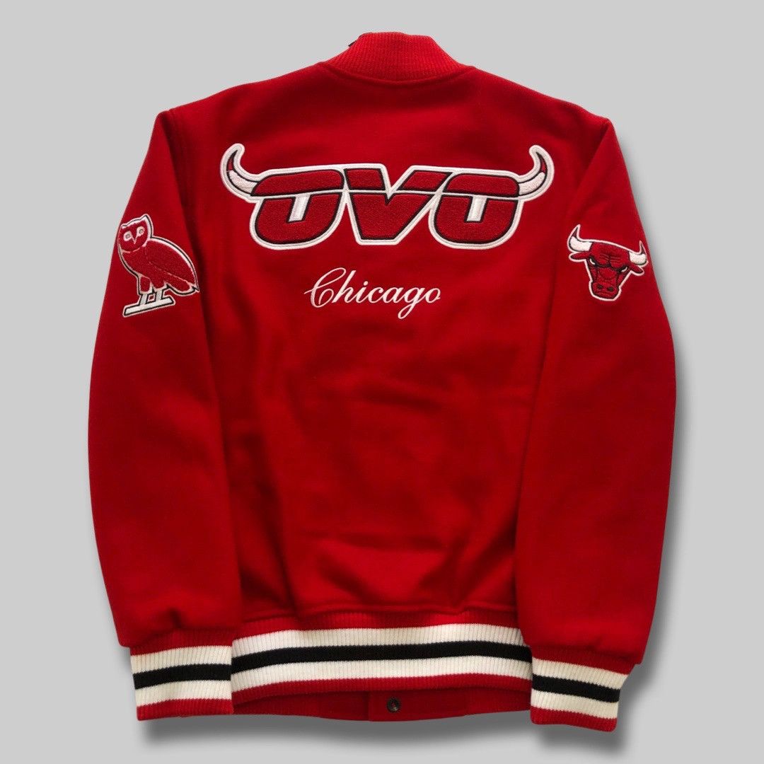 Drake OVO X NBA BULLS VARSITY JACKET Size US M / EU 48-50 / 2 - 2 Thumbnail