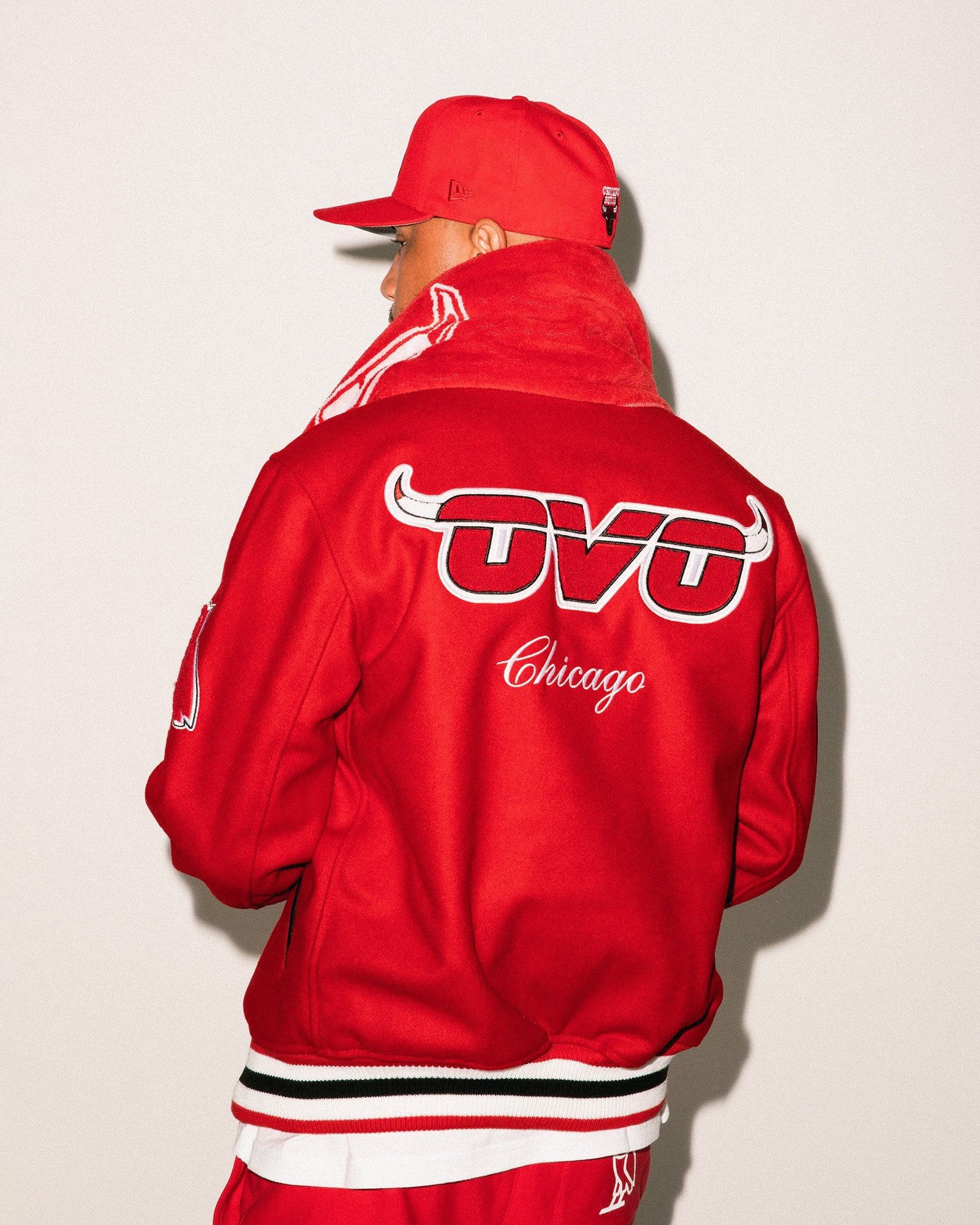Drake OVO X NBA BULLS VARSITY JACKET Size US XXL / EU 58 / 5 - 7 Thumbnail