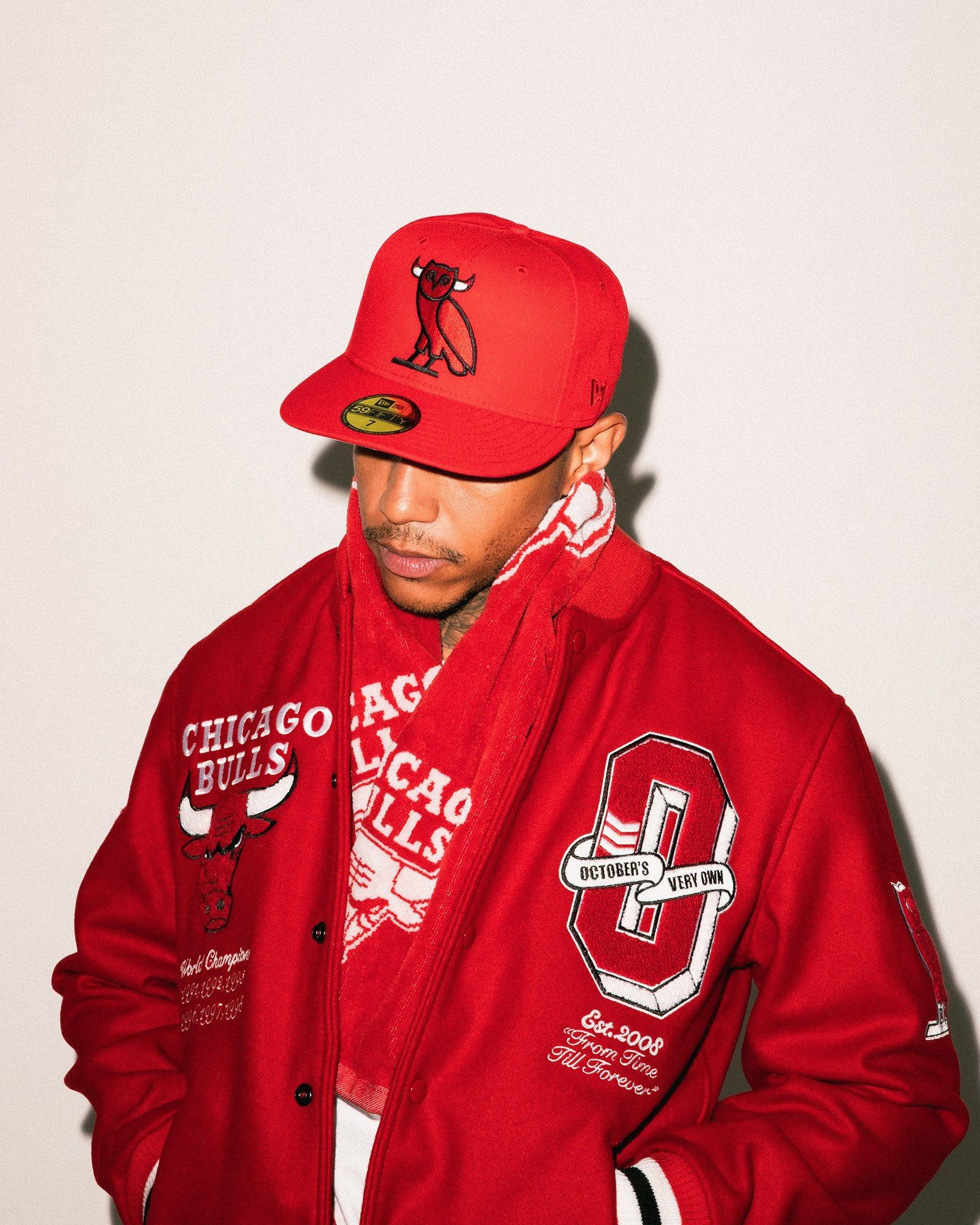 Drake OVO X NBA BULLS VARSITY JACKET Size US XXL / EU 58 / 5 - 5 Thumbnail
