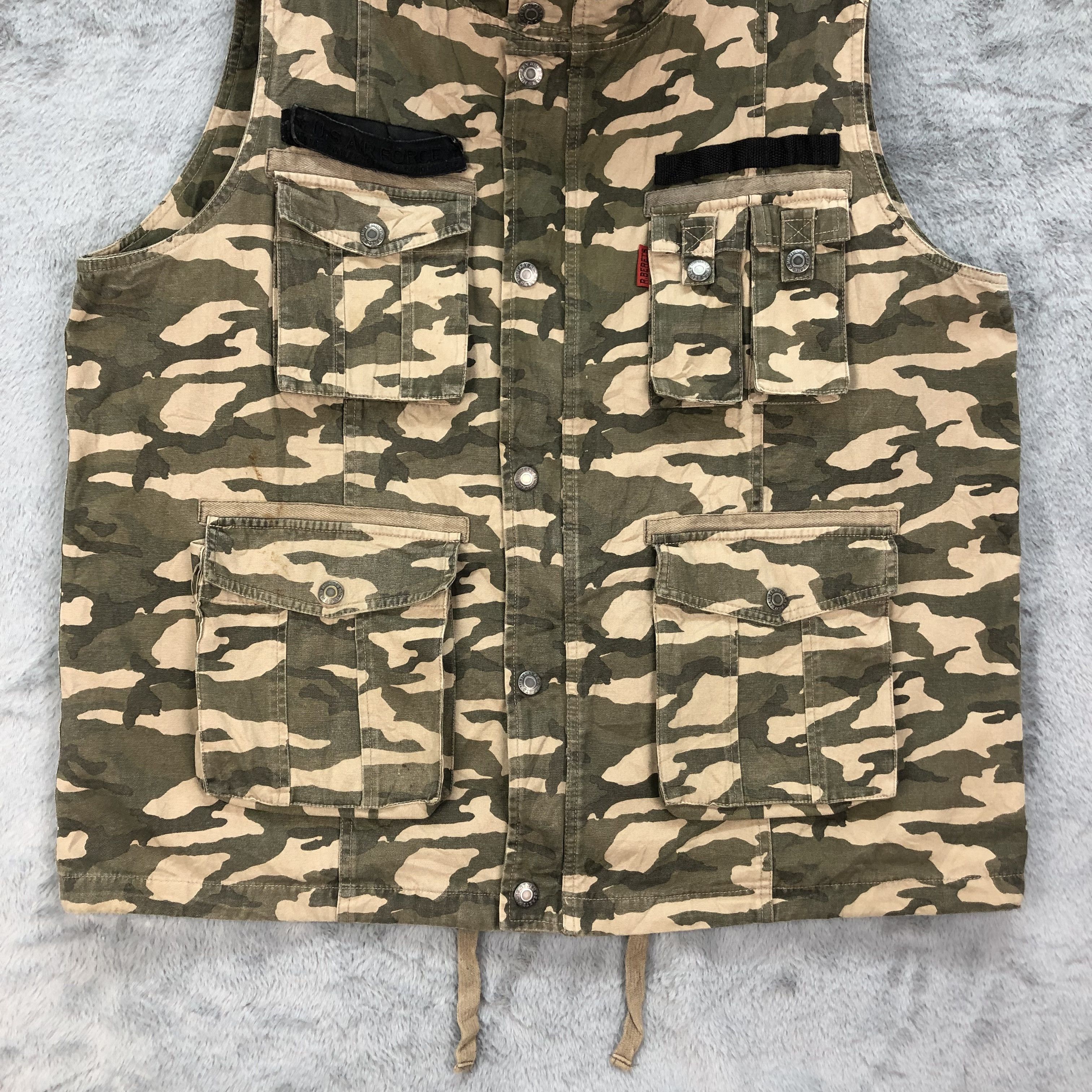 Japanese Brand RED BERETS Military Concept Wears Camo Vest #4873-37 Size US XL / EU 56 / 4 - 5 Thumbnail