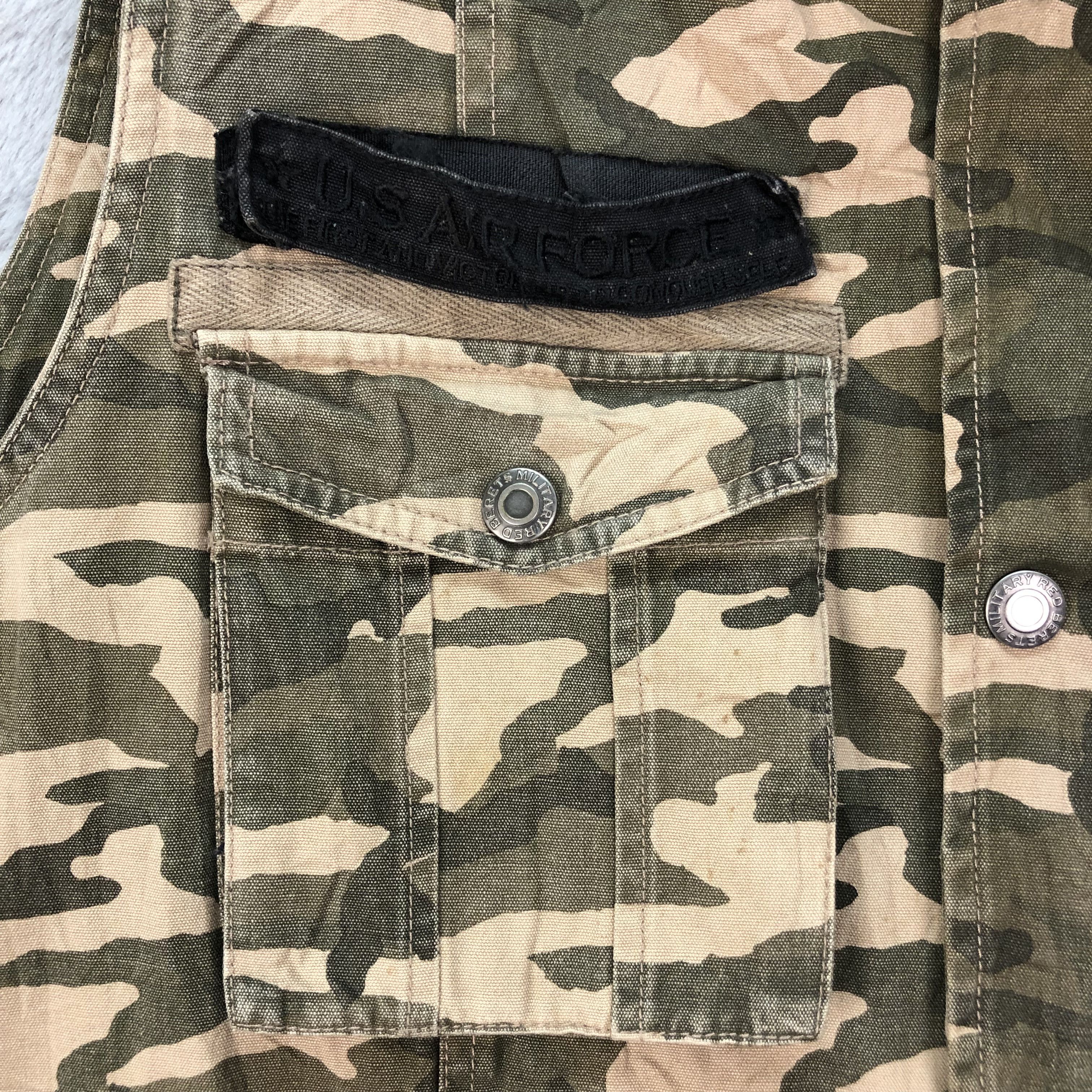Japanese Brand RED BERETS Military Concept Wears Camo Vest #4873-37 Size US XL / EU 56 / 4 - 3 Thumbnail