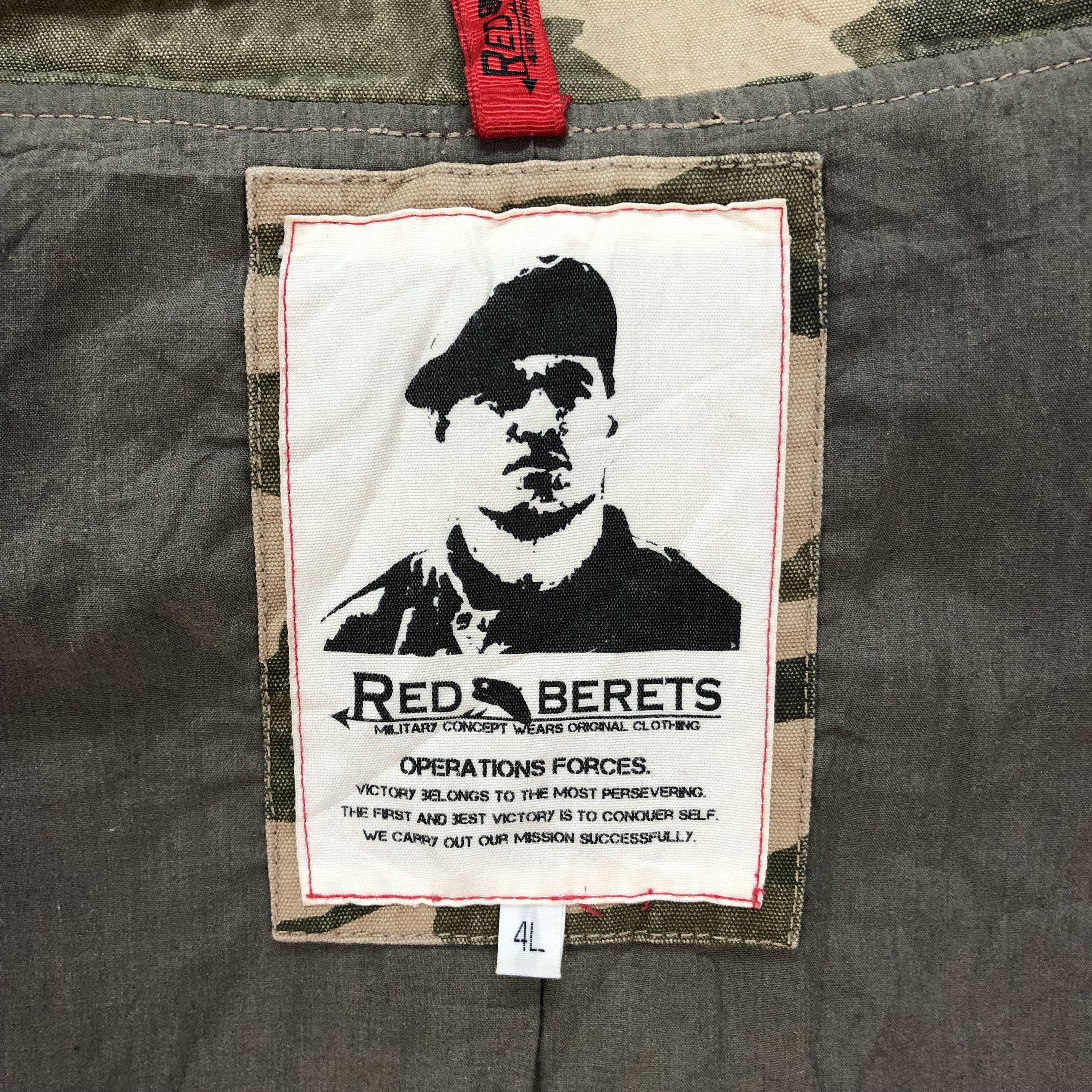 Japanese Brand RED BERETS Military Concept Wears Camo Vest #4873-37 Size US XL / EU 56 / 4 - 12 Thumbnail