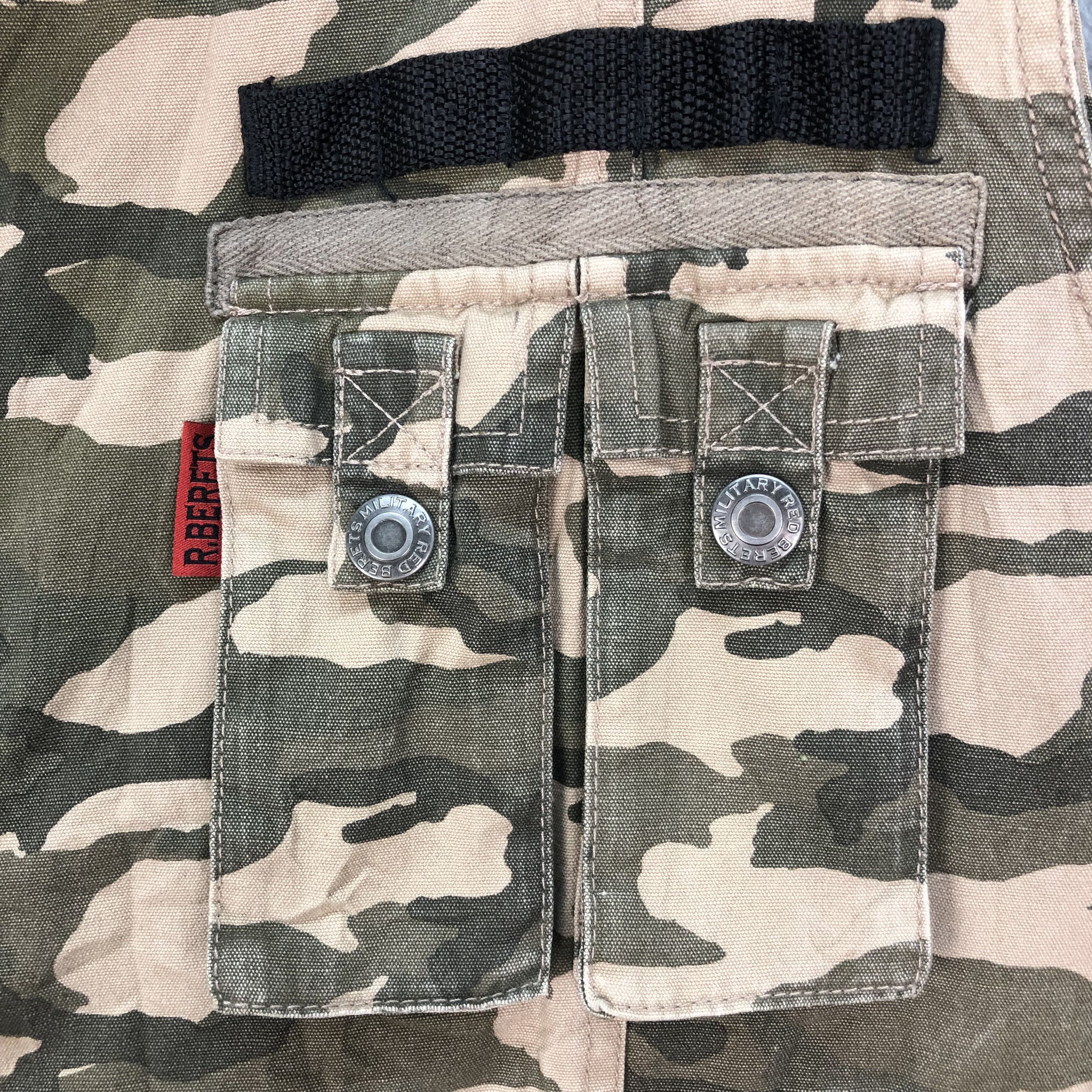 Japanese Brand RED BERETS Military Concept Wears Camo Vest #4873-37 Size US XL / EU 56 / 4 - 4 Thumbnail