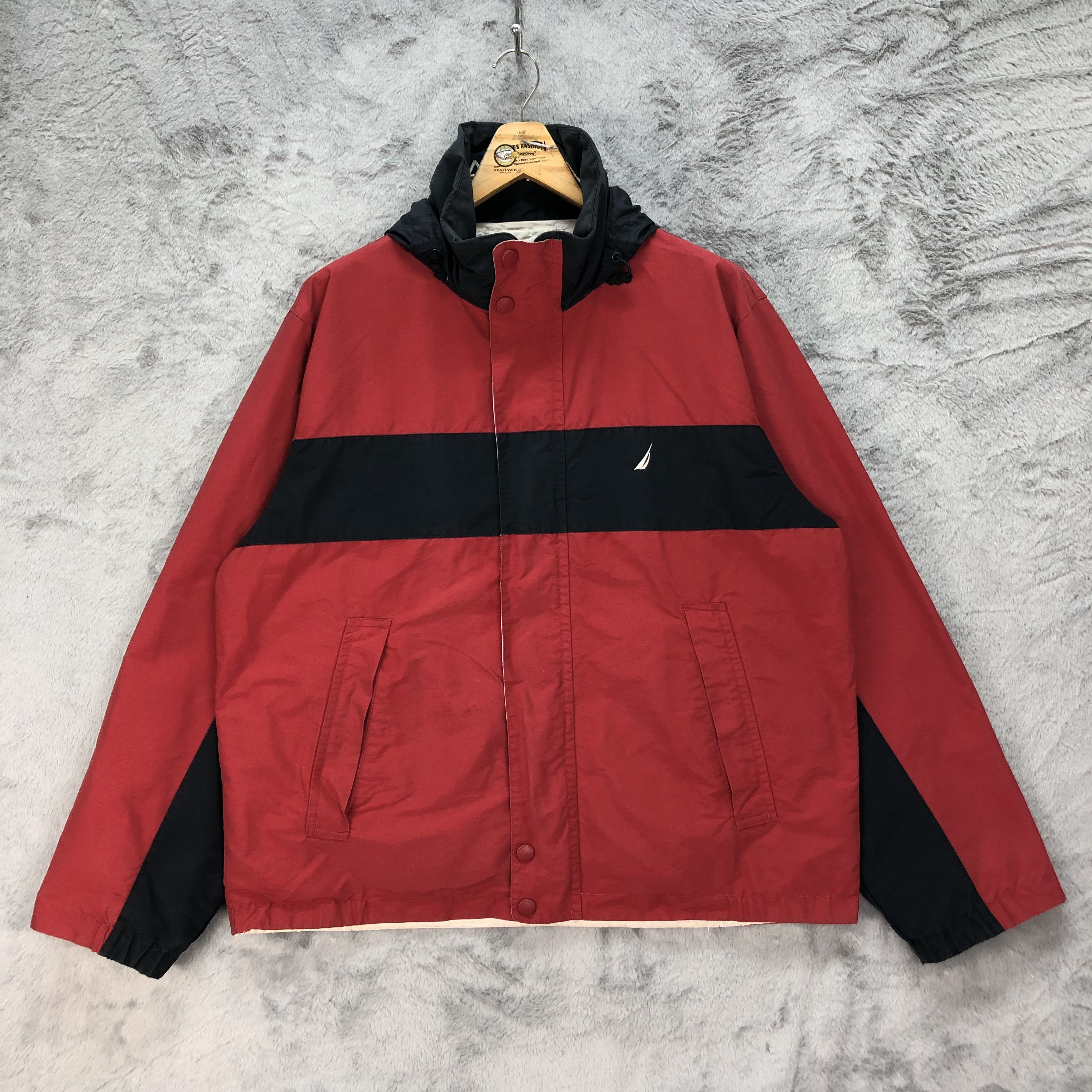 Nautica NAUTICA Reversible Hooded Jacket #4879-37 Size US L / EU 52-54 / 3 - 1 Thumbnail