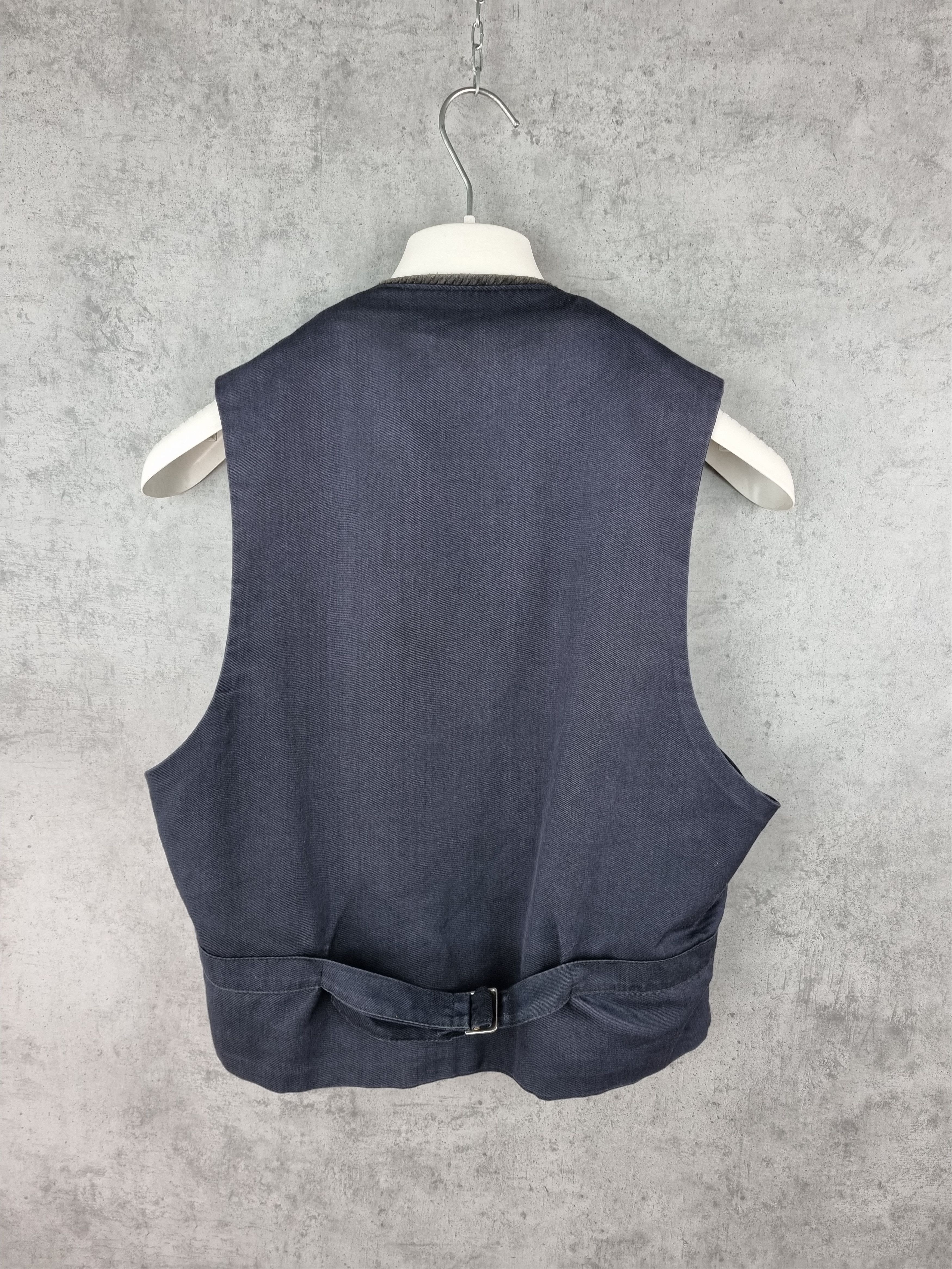Le Laboureur × Vetra × Vintage 60s Unique Fade Vintage Corduroy Classic Worker Vest Size US M / EU 48-50 / 2 - 5 Thumbnail