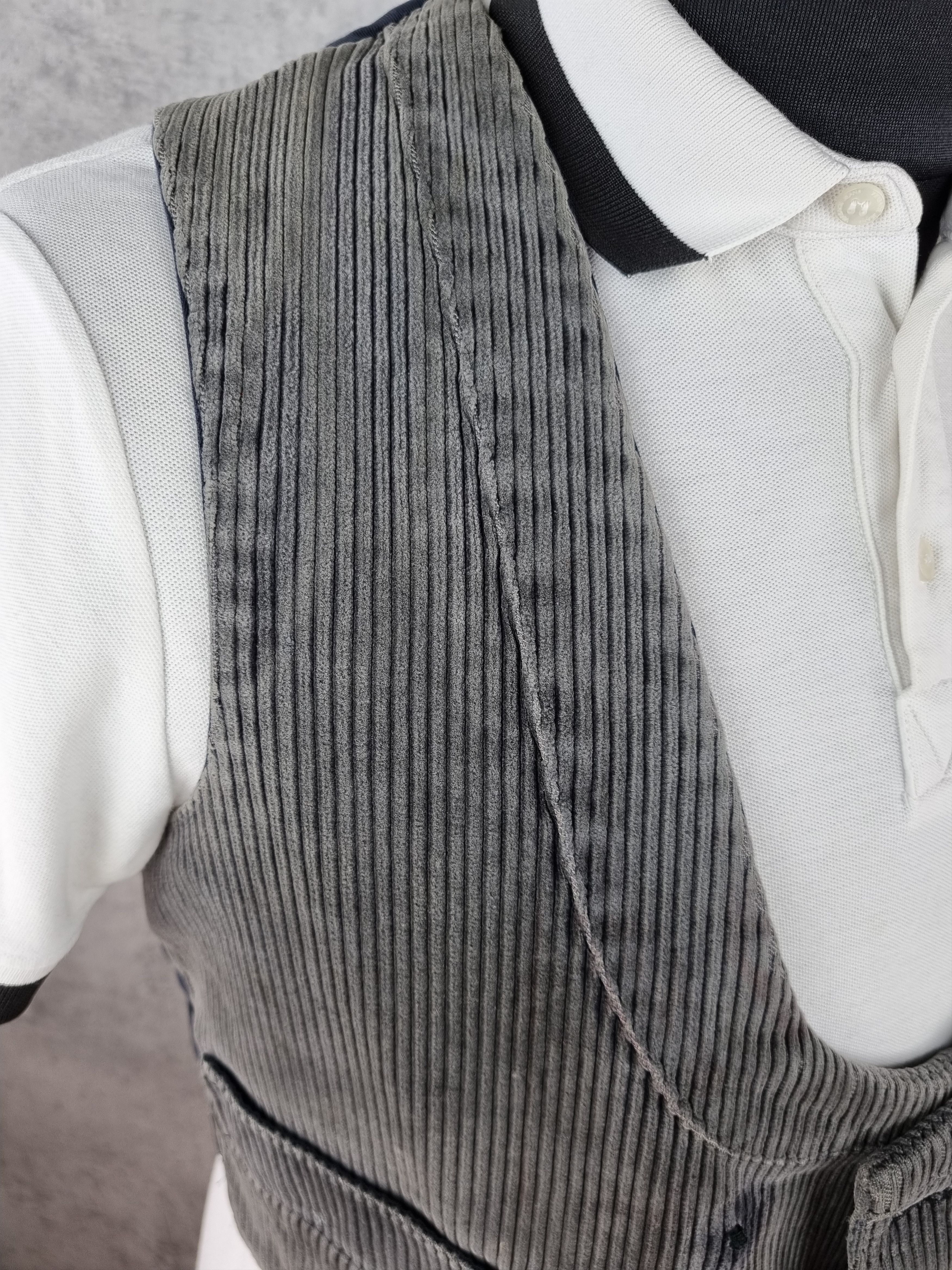 Le Laboureur × Vetra × Vintage 60s Unique Fade Vintage Corduroy Classic Worker Vest Size US M / EU 48-50 / 2 - 6 Thumbnail