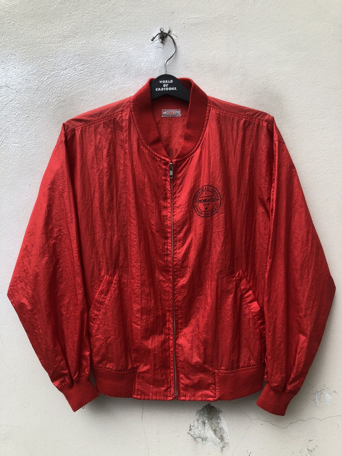 Fiorucci Vintage 90s Fiorucci Italy Lightweight Bomber Jacket Size US M / EU 48-50 / 2 - 6 Thumbnail
