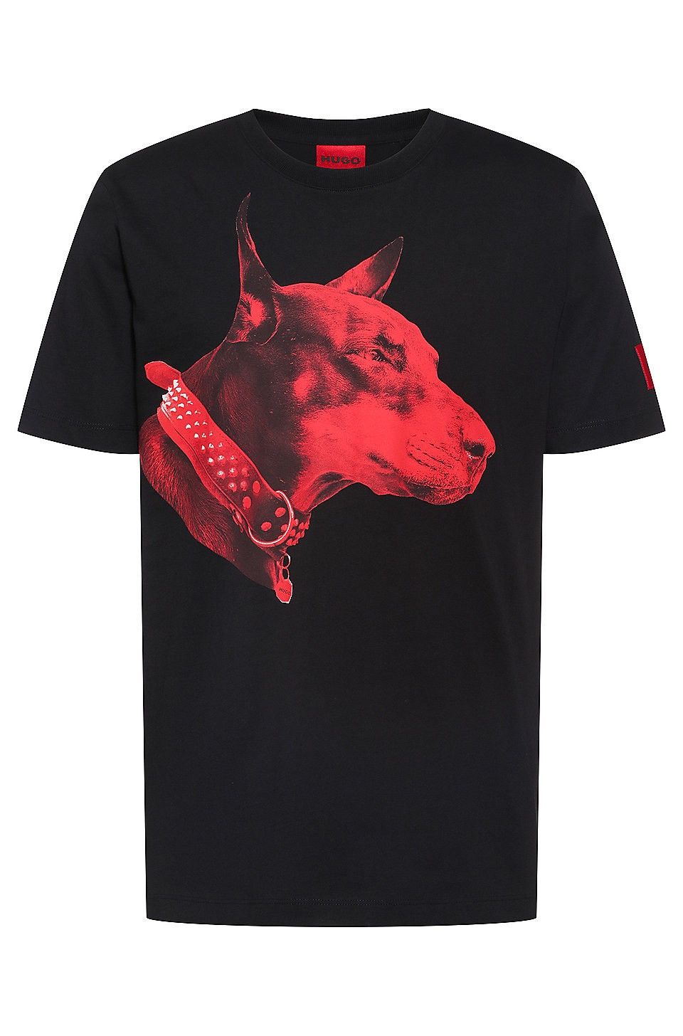 Hugo Dobermann Print Tシャツ HUGO Doberman Print T Shirt Black | Mainline Menswear United