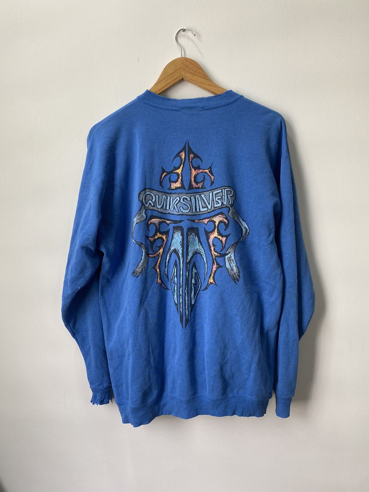 Quiksilver Vintage 1980 Quicksilver Tatoo Surf Sweatshirt Size US XL / EU 56 / 4 - 1 Thumbnail