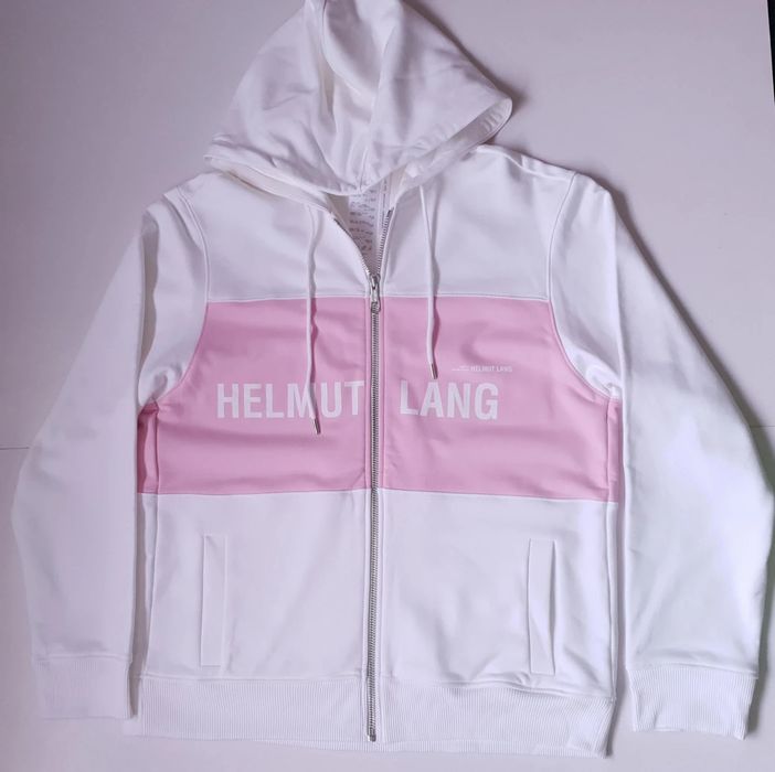 Helmut Lang Helmut Lang Campaign Zip Hoodie pink Grailed