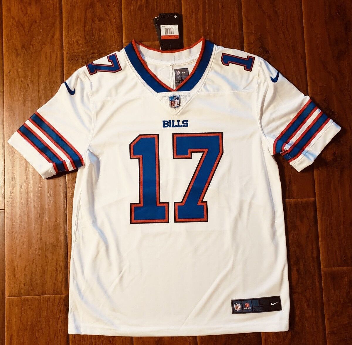 Big & Tall Nike Josh Allen Buffalo Bills Men's Elite White Vapor