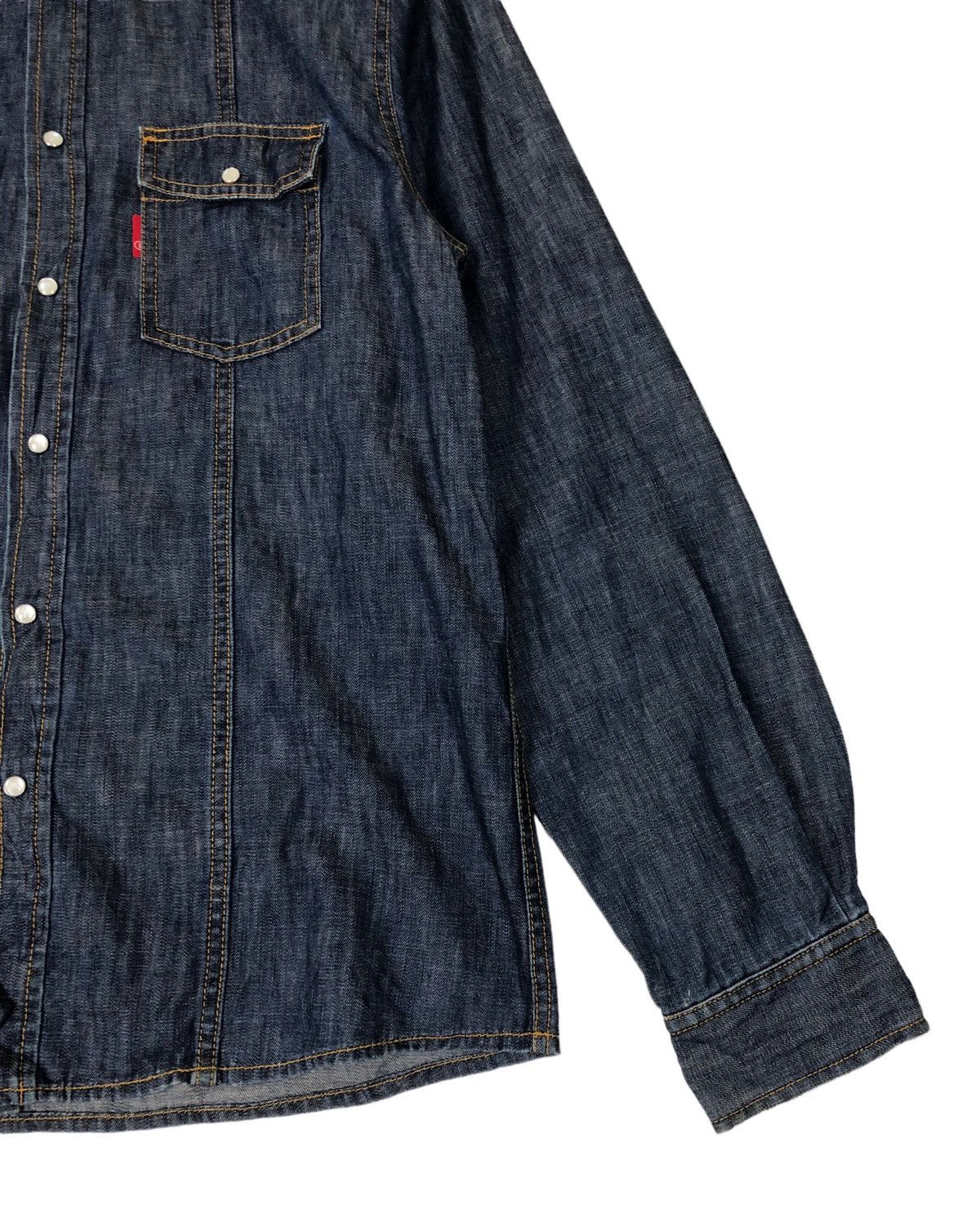 Japanese Brand × Yohji Yamamoto Ined Homme by Yohji Yamamoto Denim Shirt Size US M / EU 48-50 / 2 - 5 Thumbnail