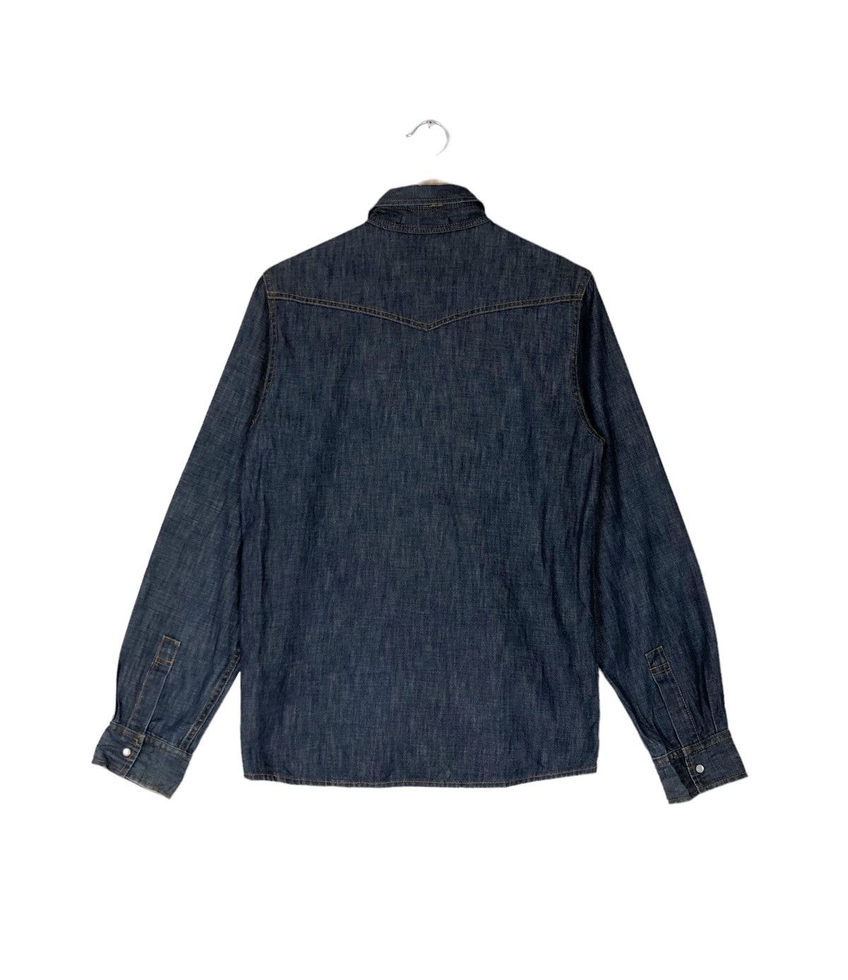 Japanese Brand × Yohji Yamamoto Ined Homme by Yohji Yamamoto Denim Shirt Size US M / EU 48-50 / 2 - 2 Thumbnail