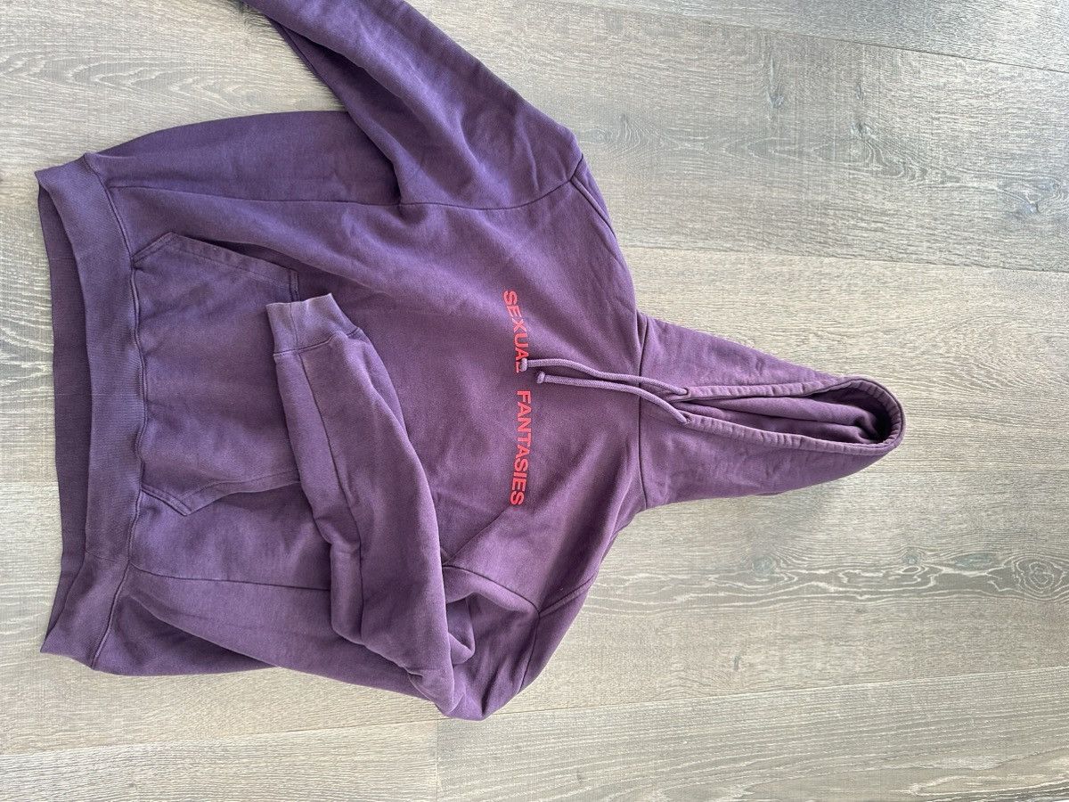 Vetements S Fantasies Purple Cotton Hoodie Oversized XS on sale