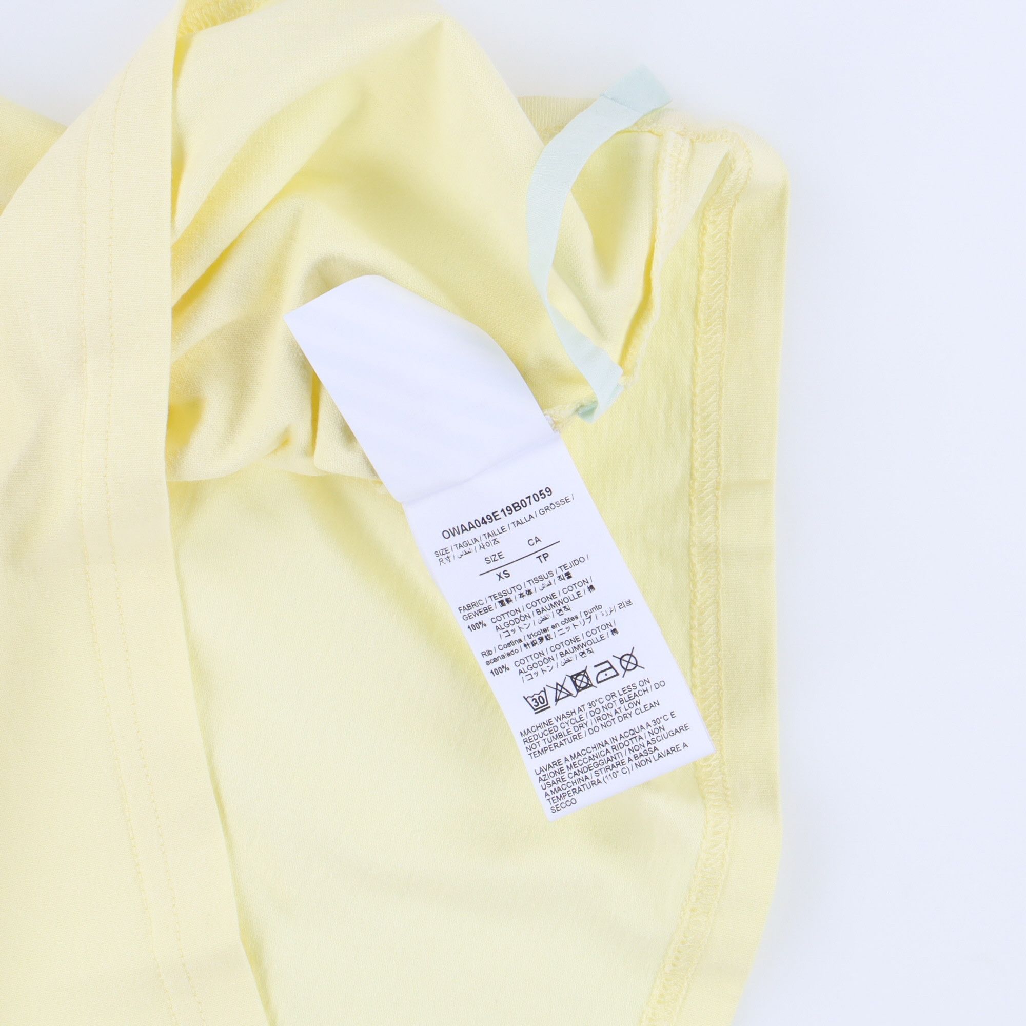 Off-White Yellow Illustrated Print Woman T-Shirt Size US XS / EU 42 / 0 - 6 Thumbnail