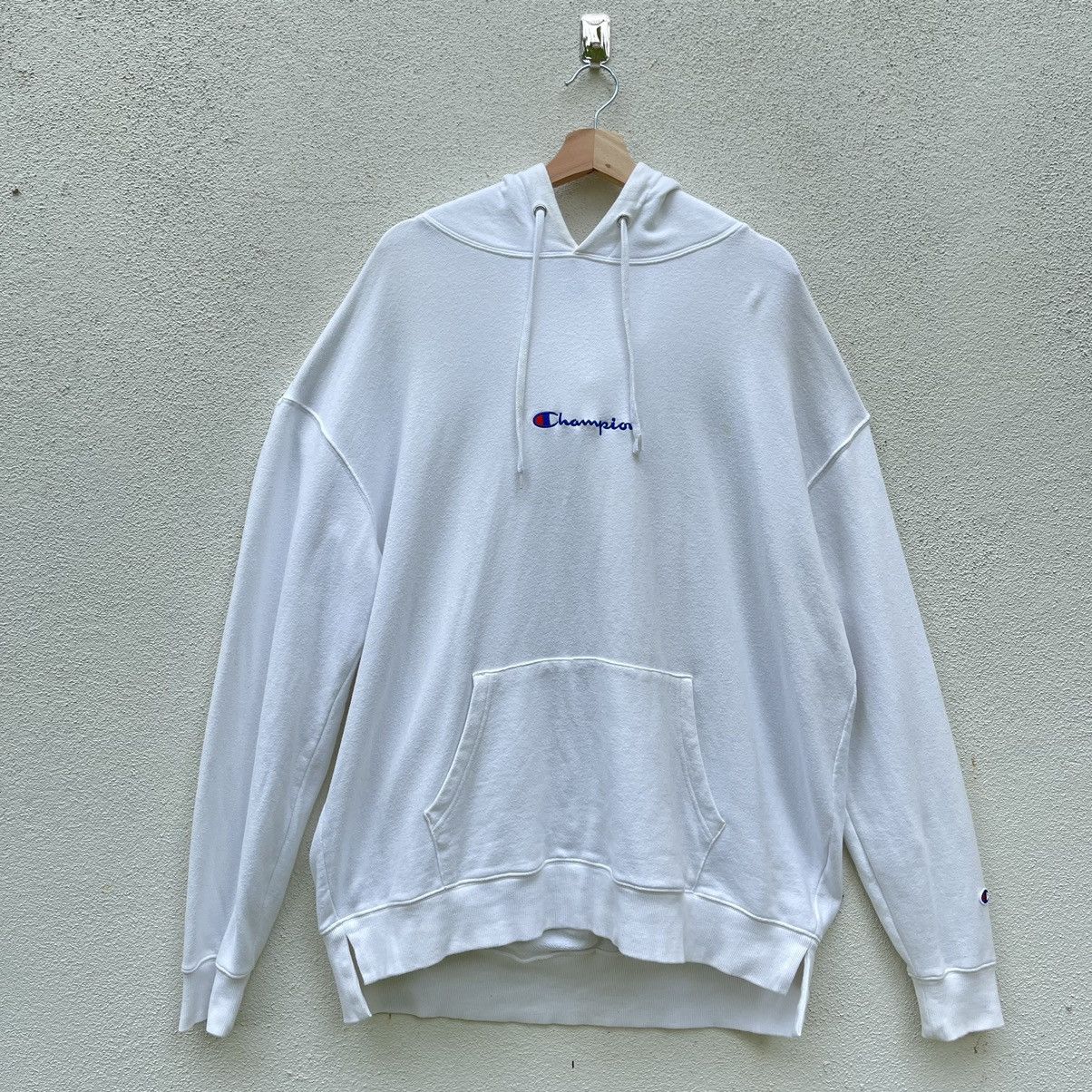Champion White Vintage Hoodie