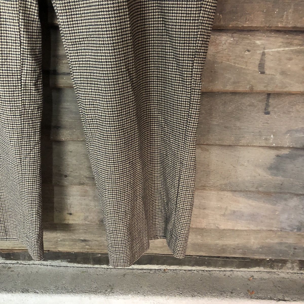 L.L. Bean × Vintage L.L Bean Brown checkered Casual Pants #5881 Size US 33 - 7 Thumbnail