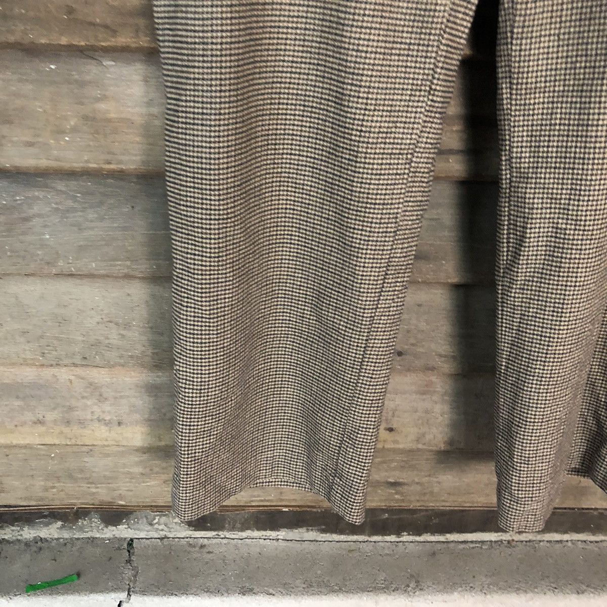 L.L. Bean × Vintage L.L Bean Brown checkered Casual Pants #5881 Size US 33 - 6 Thumbnail