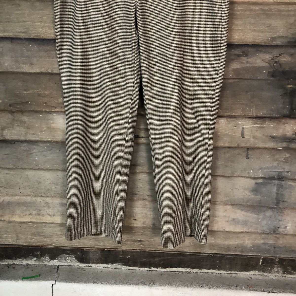 L.L. Bean × Vintage L.L Bean Brown checkered Casual Pants #5881 Size US 33 - 3 Thumbnail