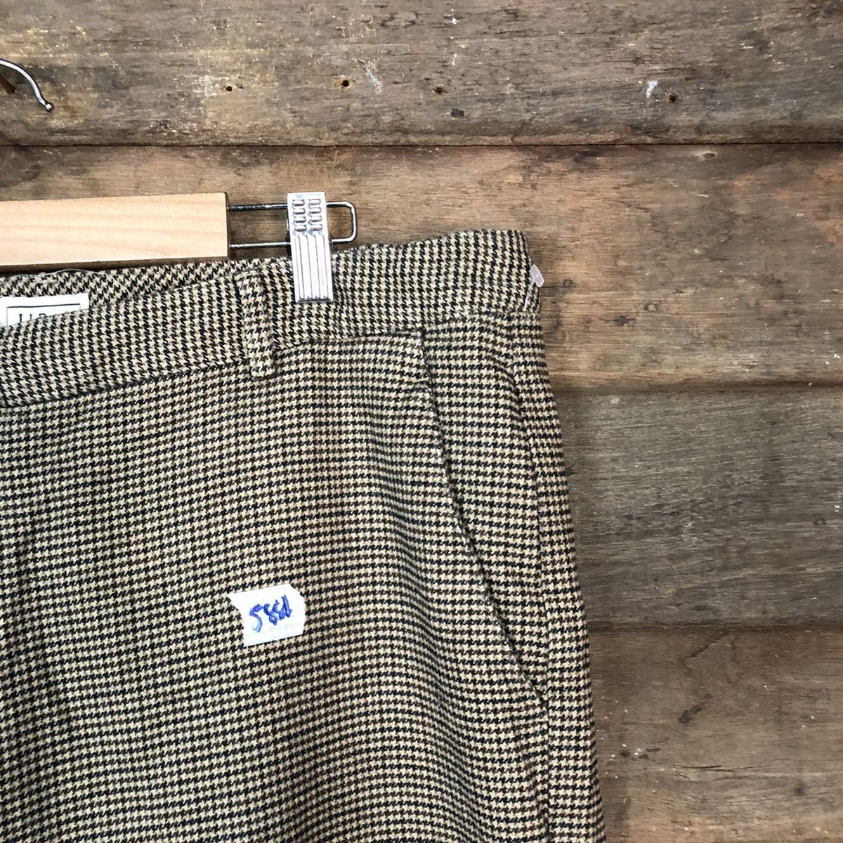 L.L. Bean × Vintage L.L Bean Brown checkered Casual Pants #5881 Size US 33 - 5 Thumbnail