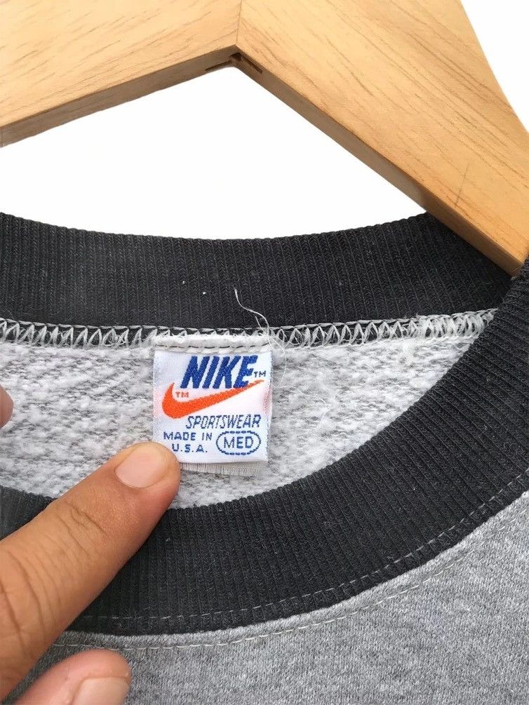 Nike × Vintage Vintage 80s Nike Orange Tag Sweatshirt Streetwear Sweater Size US S / EU 44-46 / 1 - 3 Thumbnail