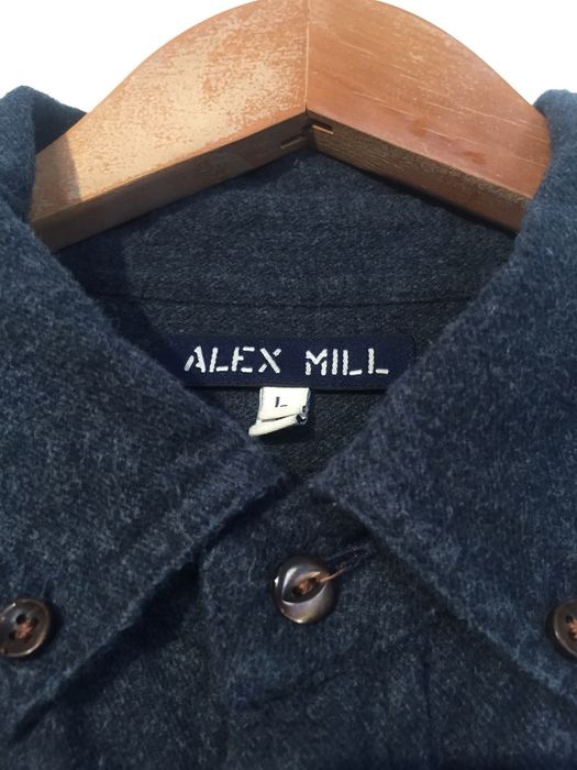 Alex Mill Blue Cotton Flannel Shirt Size US L / EU 52-54 / 3 - 1 Preview