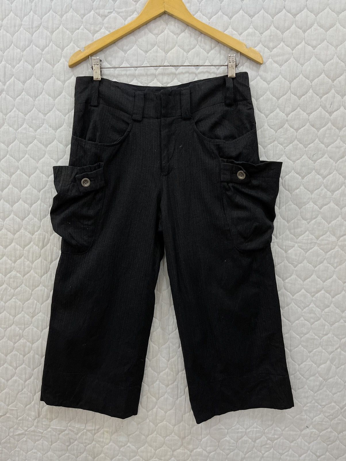 Japanese Brand (Jj). POUR DEUX CROPPED MULTI POCKET HYPE PANTS Size US 32 / EU 48 - 1 Thumbnail