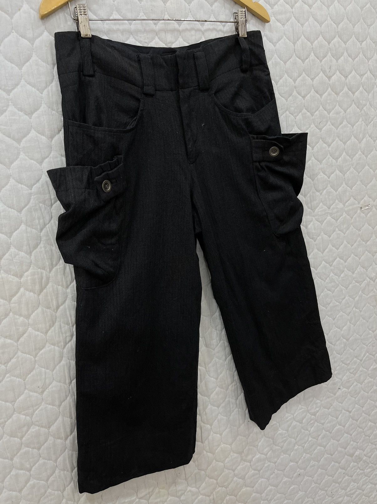 Japanese Brand (Jj). POUR DEUX CROPPED MULTI POCKET HYPE PANTS Size US 32 / EU 48 - 4 Thumbnail
