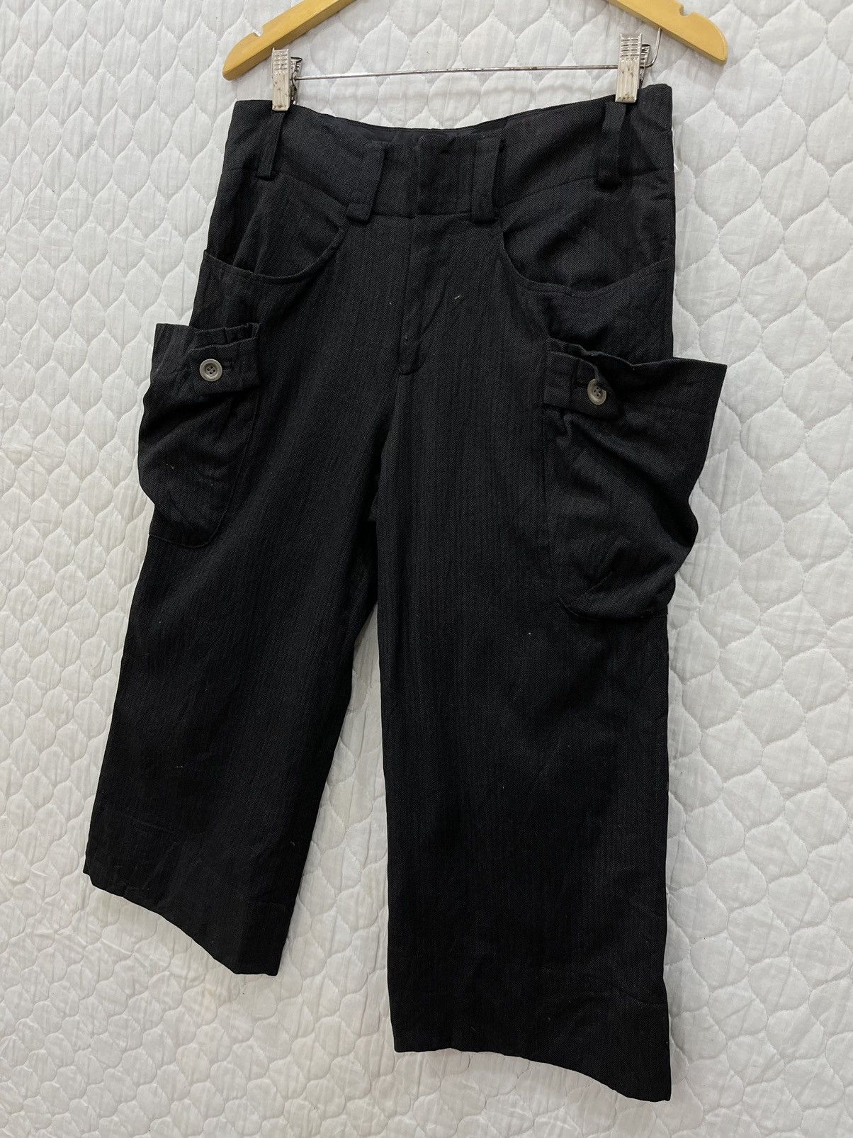 Japanese Brand (Jj). POUR DEUX CROPPED MULTI POCKET HYPE PANTS Size US 32 / EU 48 - 3 Thumbnail