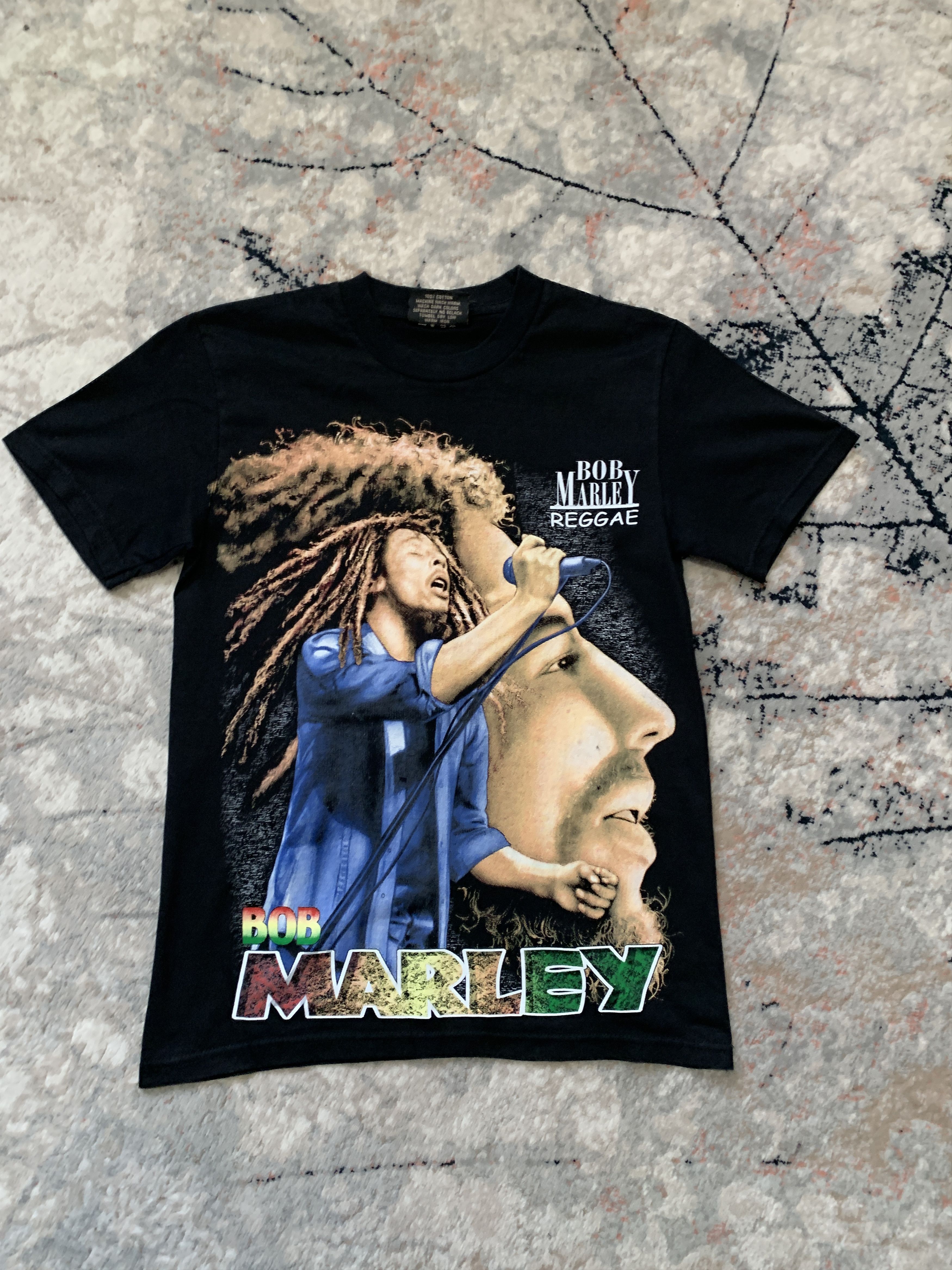 Bob Marley × Vintage Bob Marley Reggae Vintage T-Shirt Size US S / EU 44-46 / 1 - 1 Thumbnail
