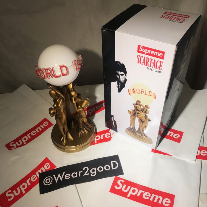 Supreme Supreme x Scarface 'The World Is Yours' Gold Desk Lamp