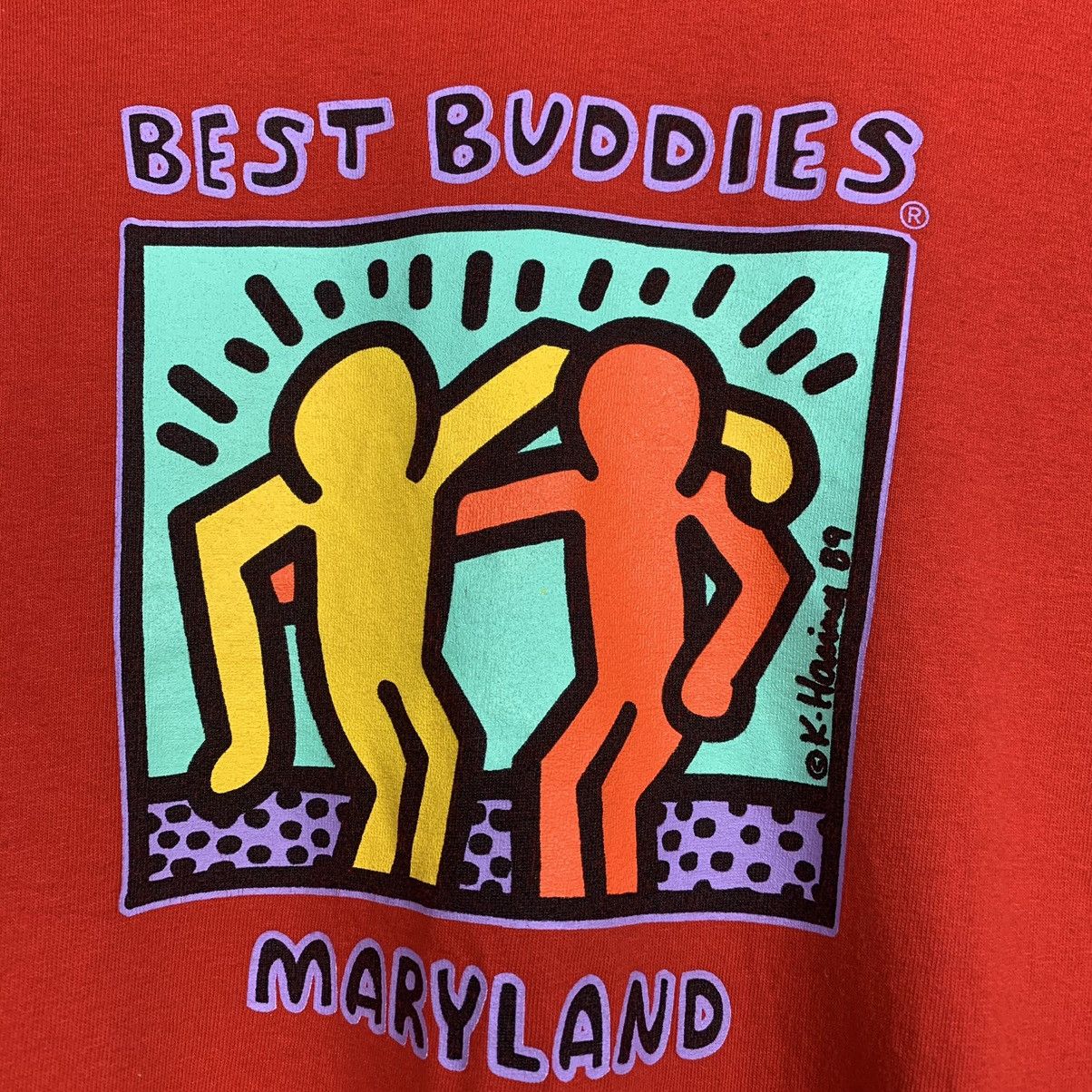 Keith Haring × Vintage KEITH HARRING HUDDIES VTG Size US L / EU 52-54 / 3 - 2 Thumbnail