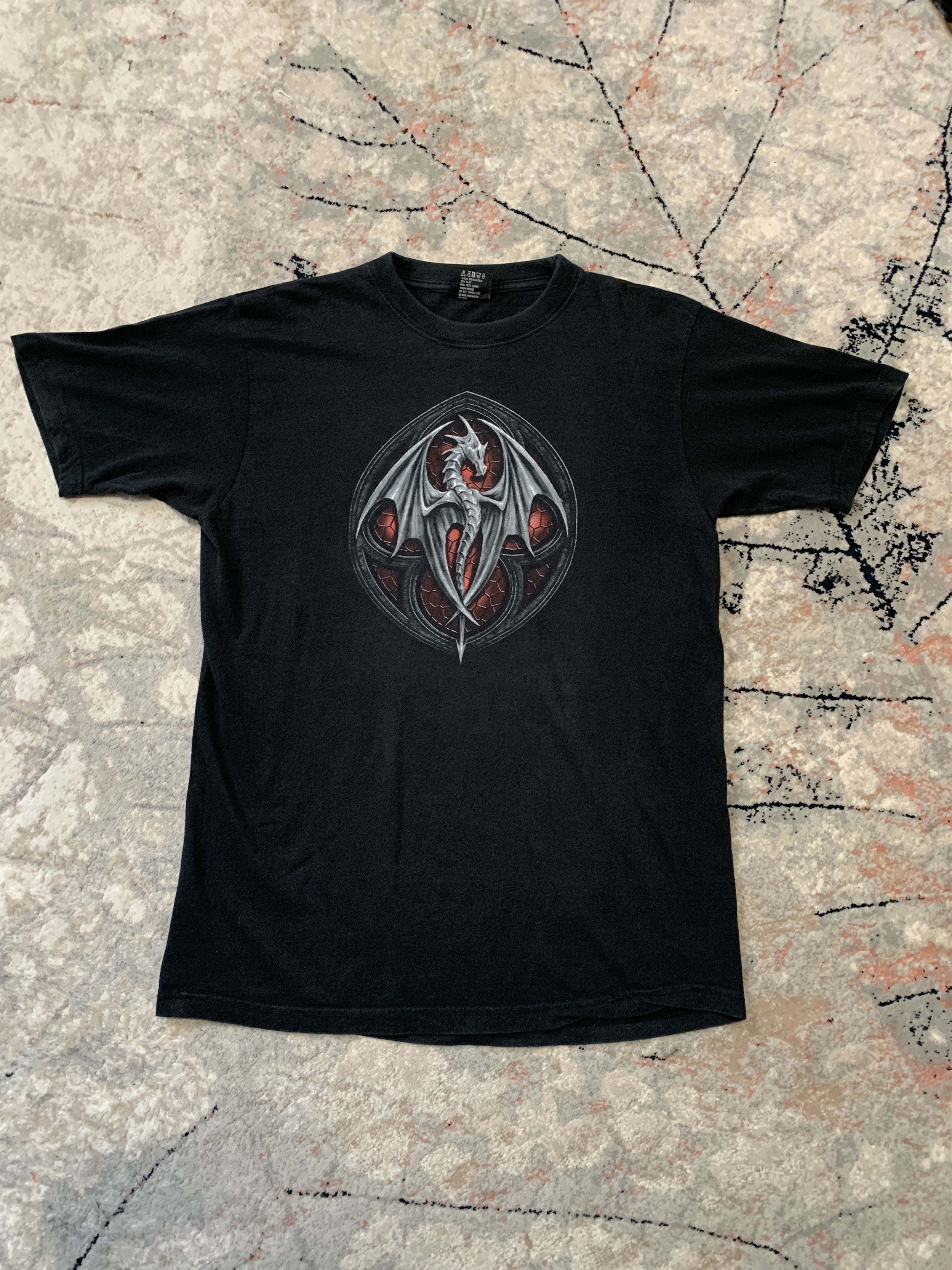 Vintage Spiral Dragon Vintage T-Shirt Size US XL / EU 56 / 4 - 1 Thumbnail