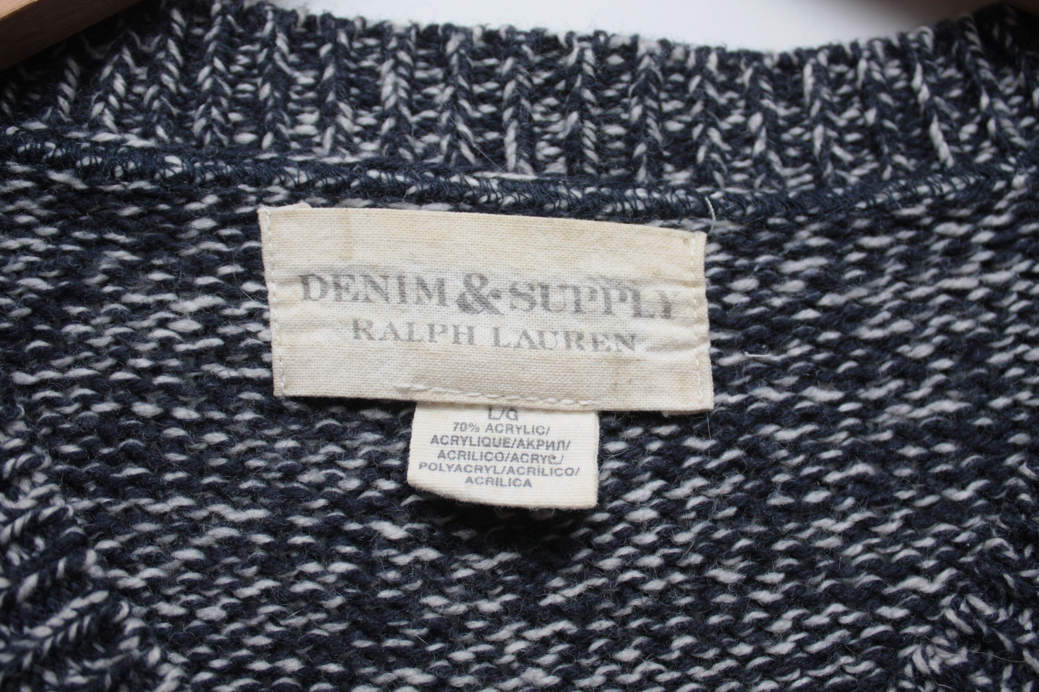 Denim & Supply Ralph Lauren Denim & Supply Ralph Lauren V-Neck Gray Sweater Large Men's Size US L / EU 52-54 / 3 - 4 Thumbnail