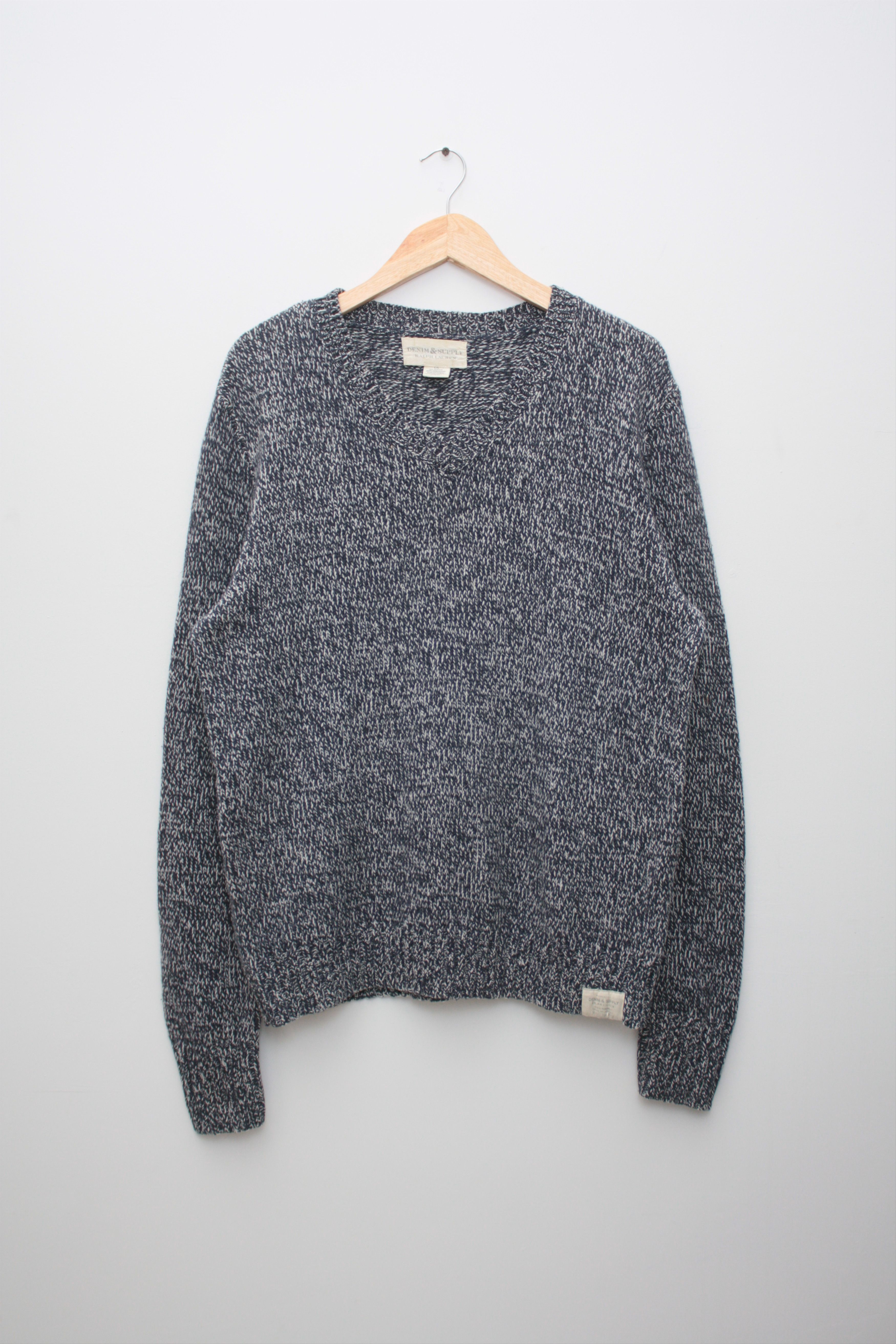 Denim & Supply Ralph Lauren Denim & Supply Ralph Lauren V-Neck Gray Sweater Large Men's Size US L / EU 52-54 / 3 - 1 Thumbnail