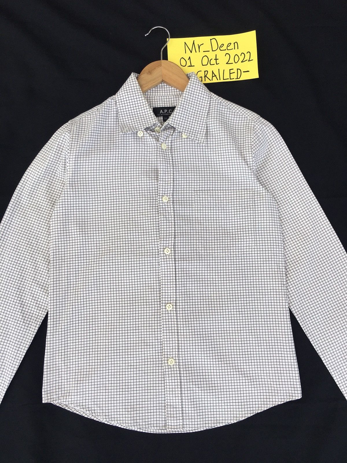 A.P.C. Rare A.P.C Checkered Collar Shirt Size US S / EU 44-46 / 1 - 3 Thumbnail