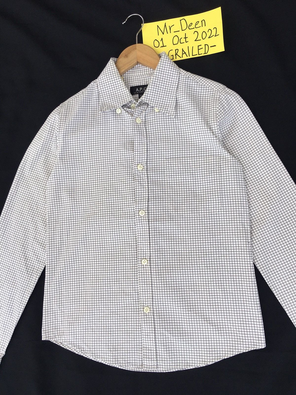 A.P.C. Rare A.P.C Checkered Collar Shirt Size US S / EU 44-46 / 1 - 5 Thumbnail