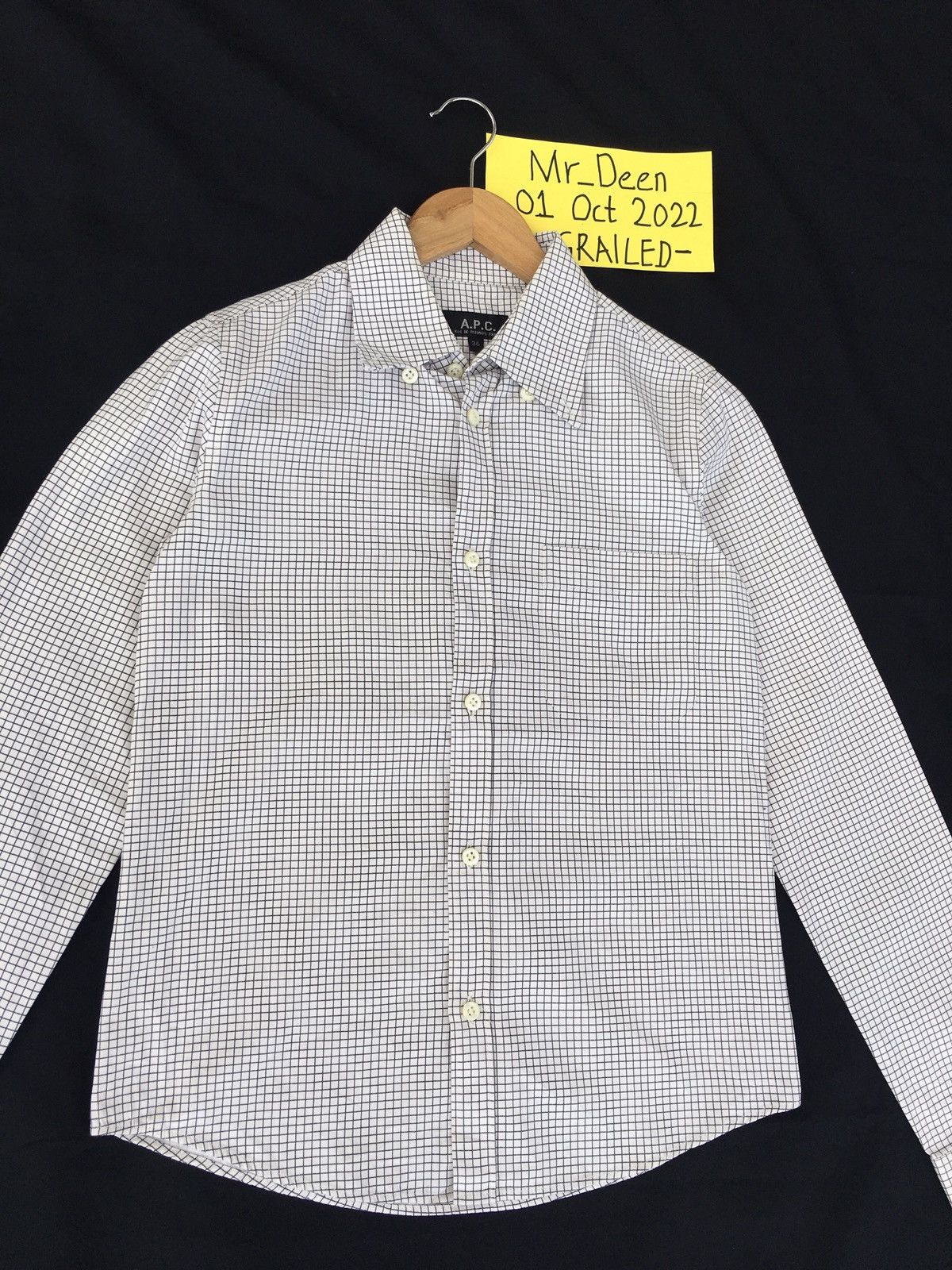 A.P.C. Rare A.P.C Checkered Collar Shirt Size US S / EU 44-46 / 1 - 4 Thumbnail