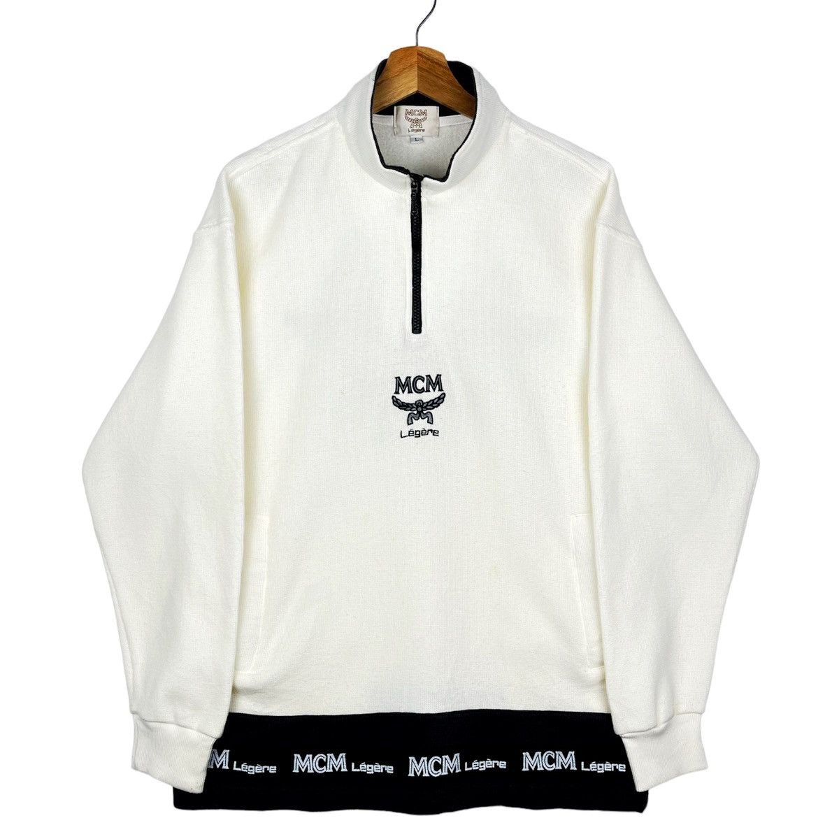 MCM × Vintage Vintage MCM Embroidered Sweatshirt Size US L / EU 52-54 / 3 - 2 Thumbnail
