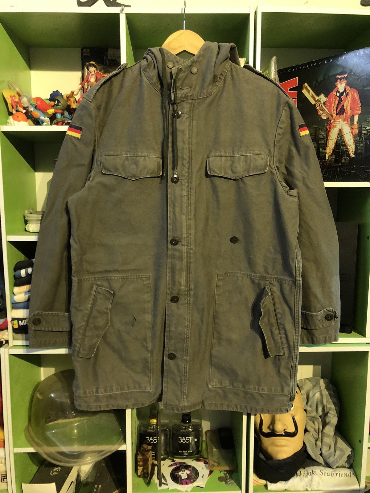 VINTAGE 1982 TRUE MILITARY GERMANY JACKET PARKA WITH HOODED❗️