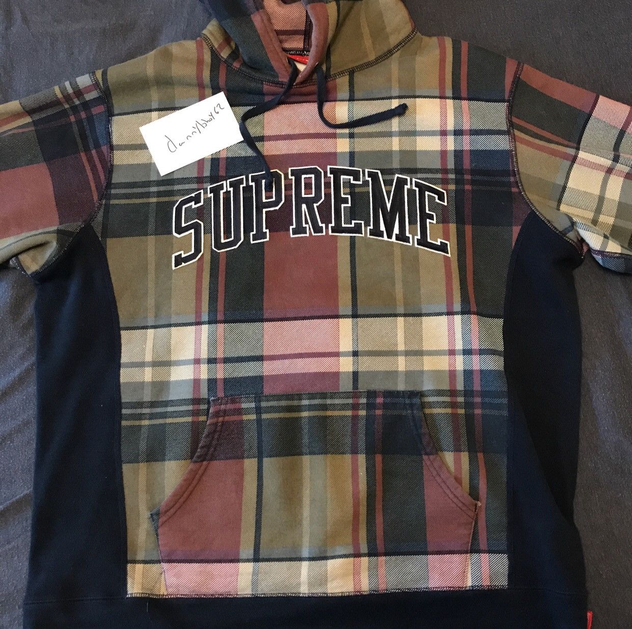 Supreme Supreme Plaid Pullover Hoodie Grailed