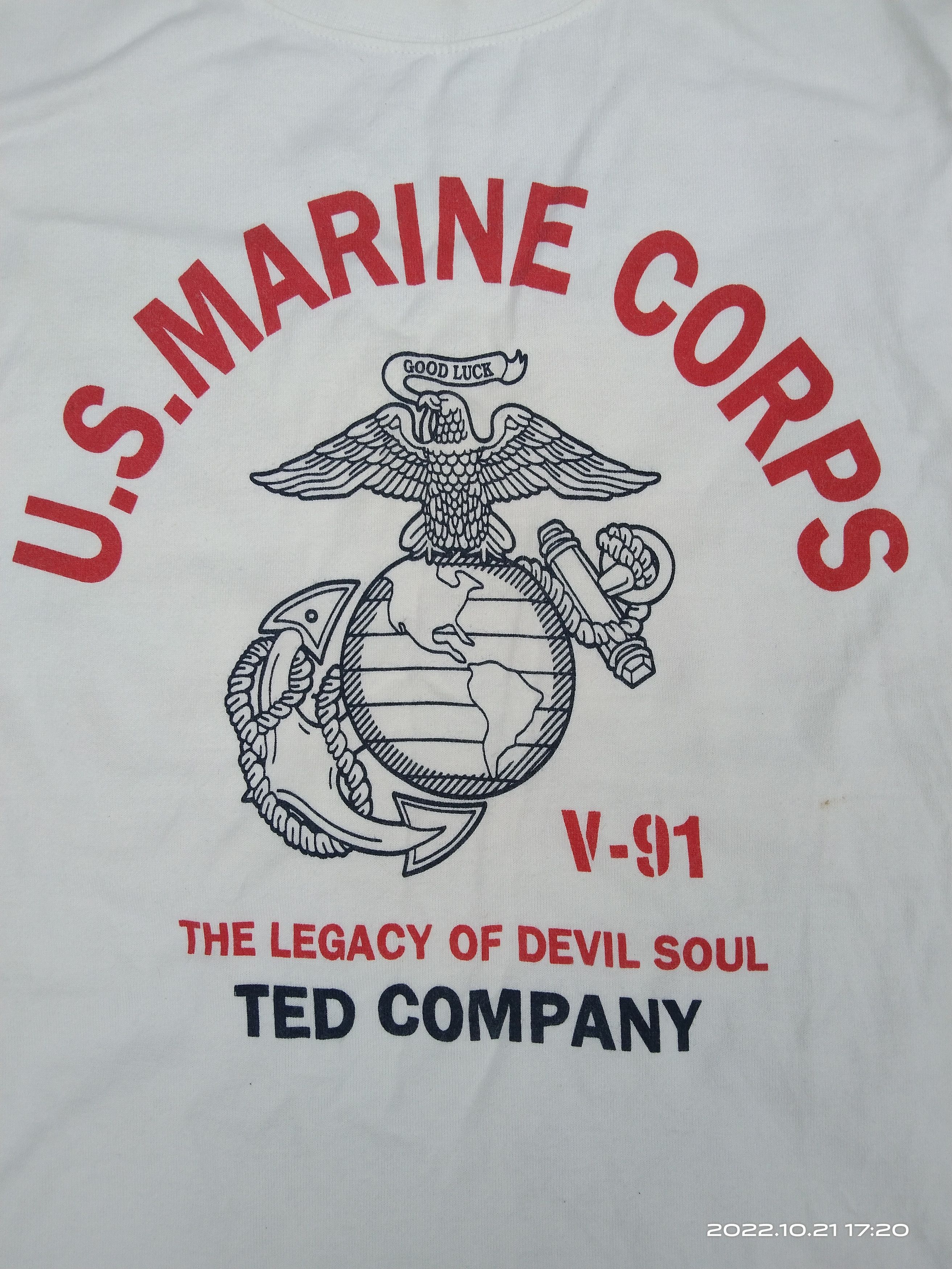 Tedman U.S.MARINE CORPS TEDMAN LUCKY LITTLE DEVIL Size US M / EU 48-50 / 2 - 6 Thumbnail
