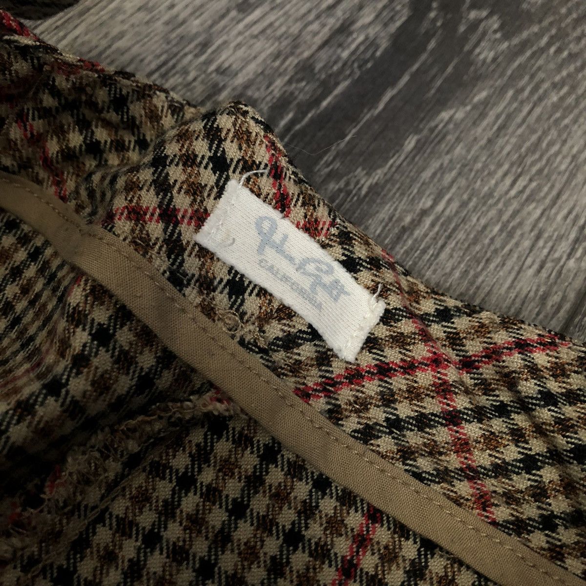 Pacsun Vintage Brandy Melville John Galt Plaid Check Ladies Pants Size 26" / US 2 / IT 38 - 3 Thumbnail