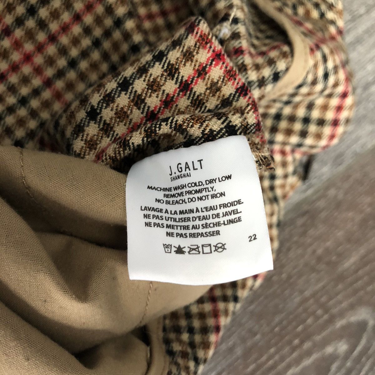 Pacsun Vintage Brandy Melville John Galt Plaid Check Ladies Pants Size 26" / US 2 / IT 38 - 5 Thumbnail