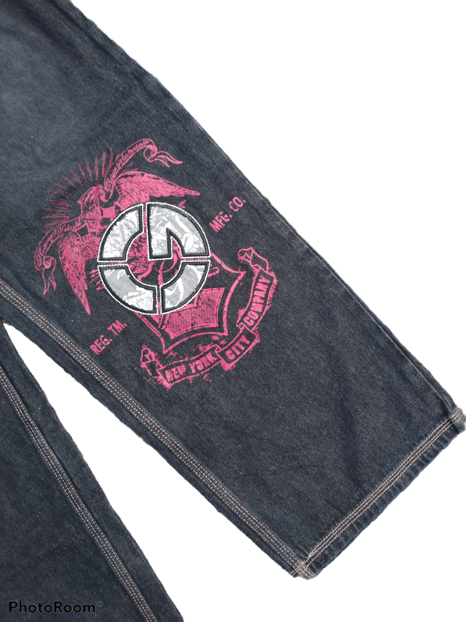 Japanese Brand WIDE PANTS G UNIT EAGLE PRINT ART DENIM Size US 30 / EU 46 - 5 Thumbnail