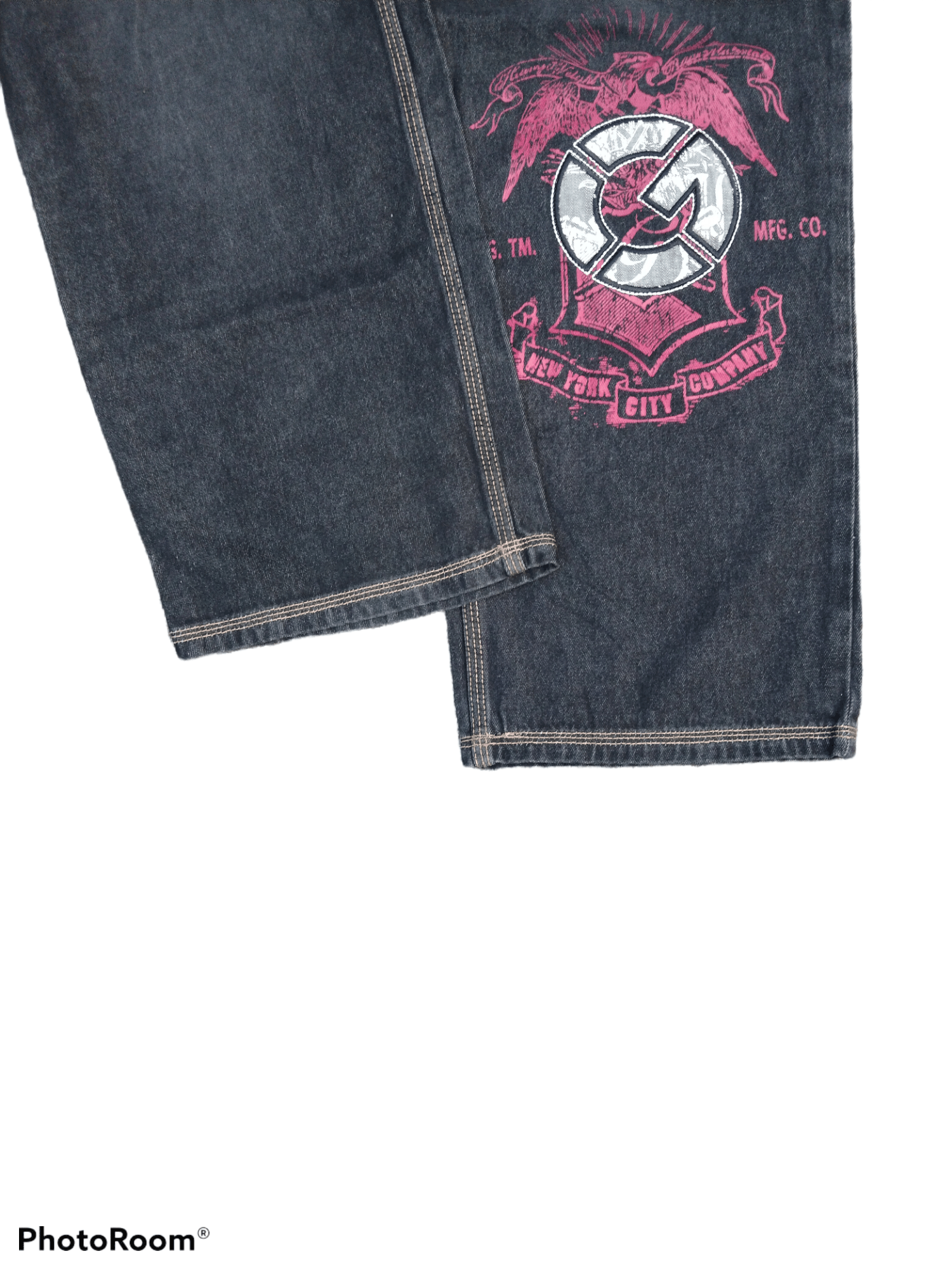 Japanese Brand WIDE PANTS G UNIT EAGLE PRINT ART DENIM Size US 30 / EU 46 - 6 Thumbnail